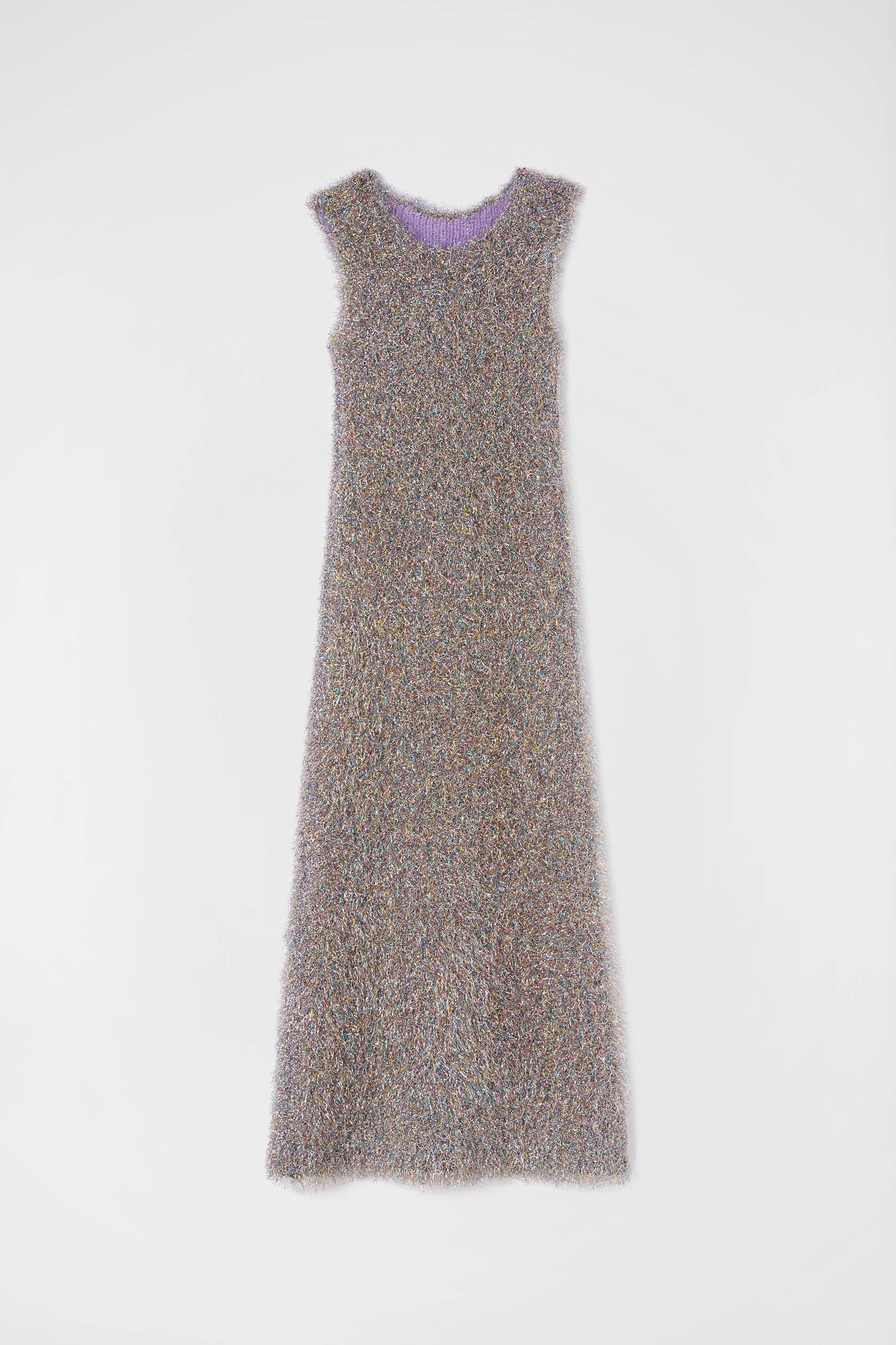 JIL SANDER WOMEN'S MULTICOLOR SLEEVELESS KNIT DRESS