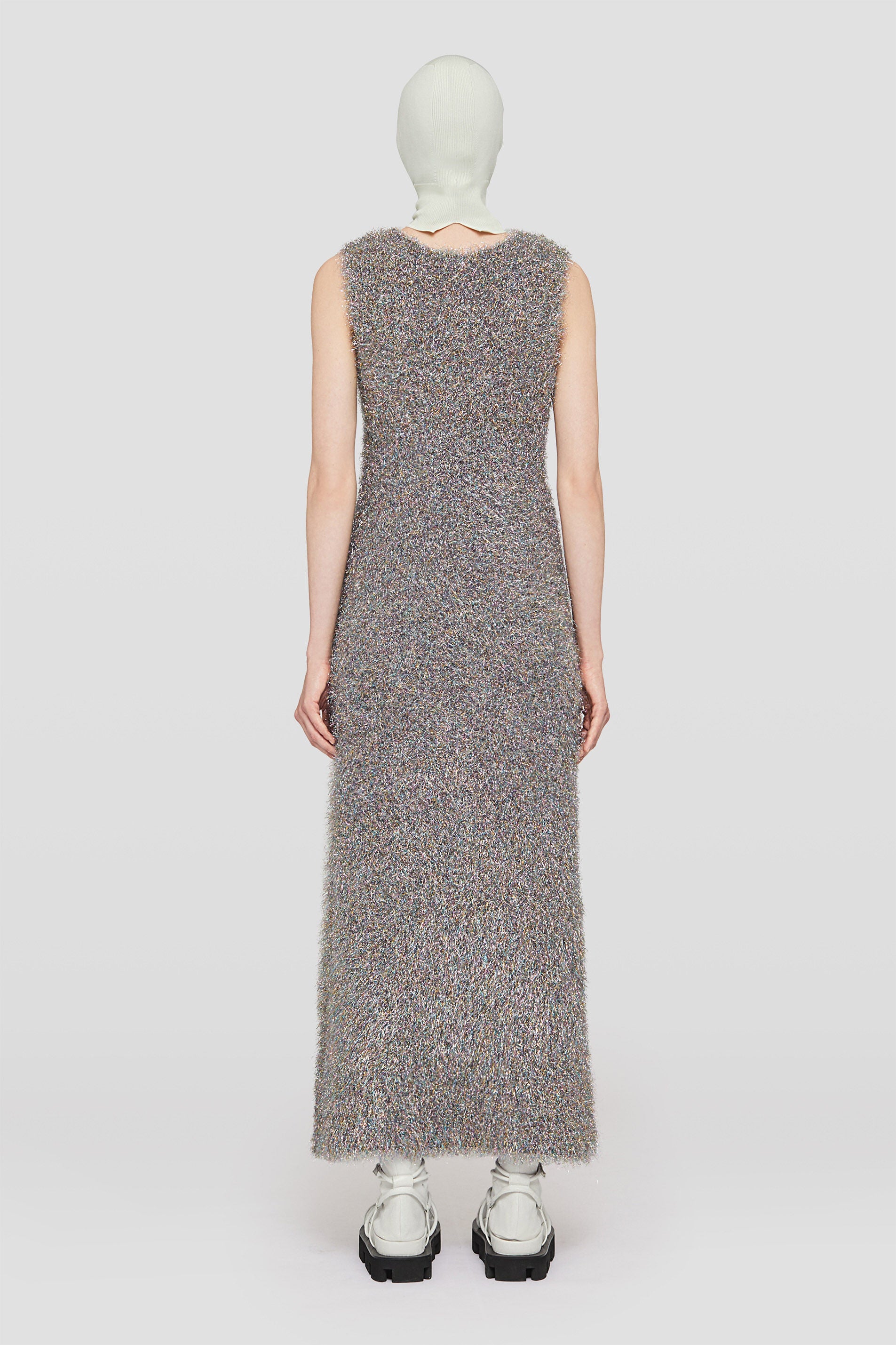 JIL SANDER WOMEN'S MULTICOLOR SLEEVELESS KNIT DRESS