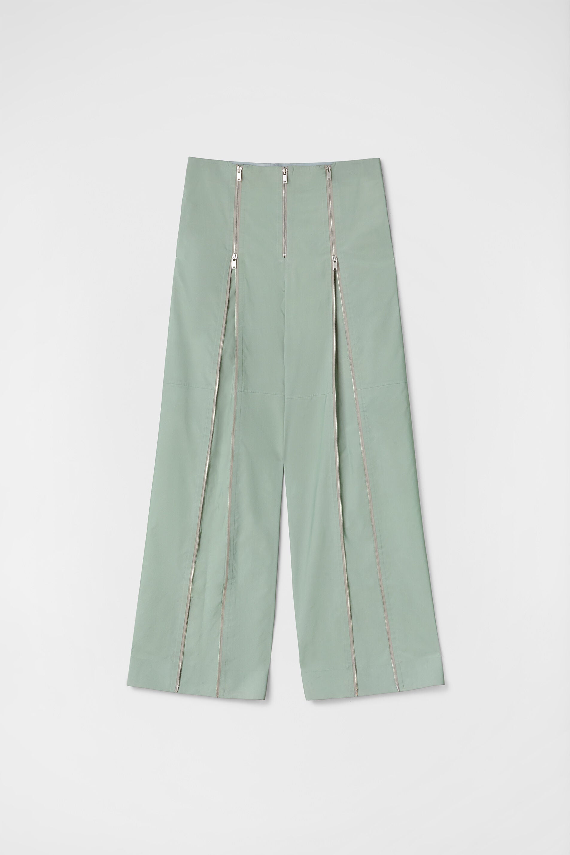 JIL SANDER MEN'S GRASSHOPPER ZIP DETAIL TROUSERS