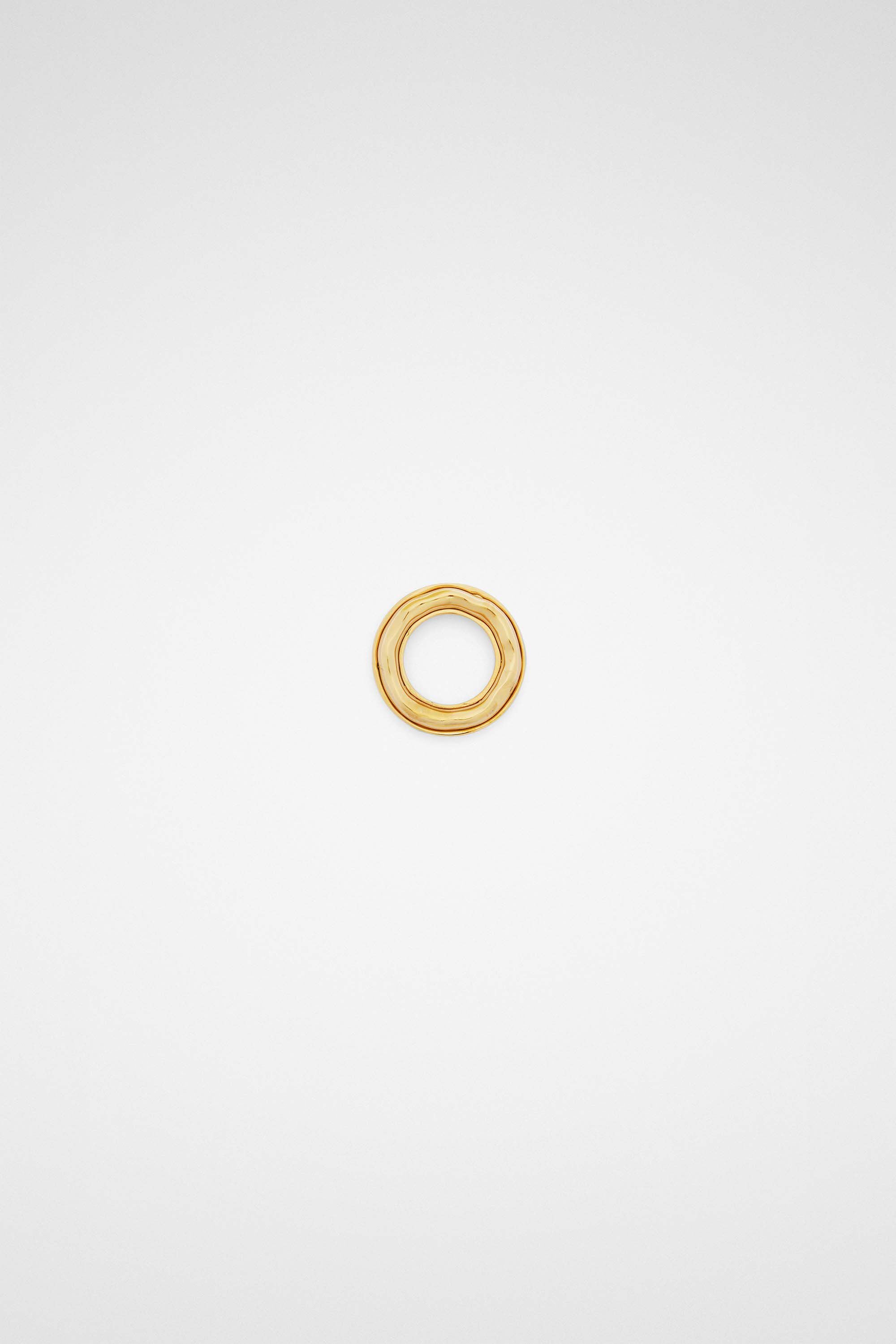 JIL SANDER WOMEN'S GOLD MINIMALIST RING