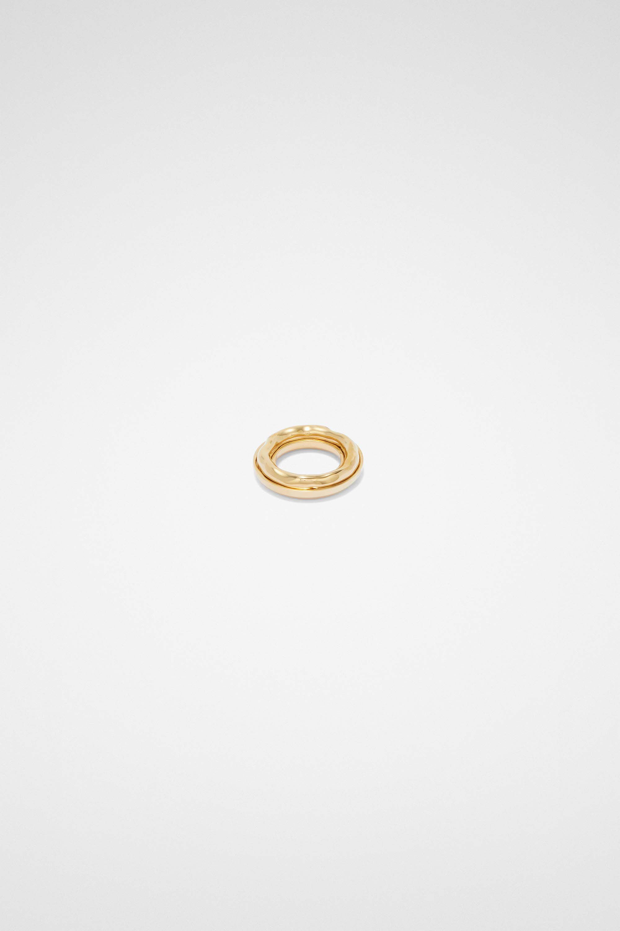 JIL SANDER WOMEN'S GOLD MINIMALIST RING