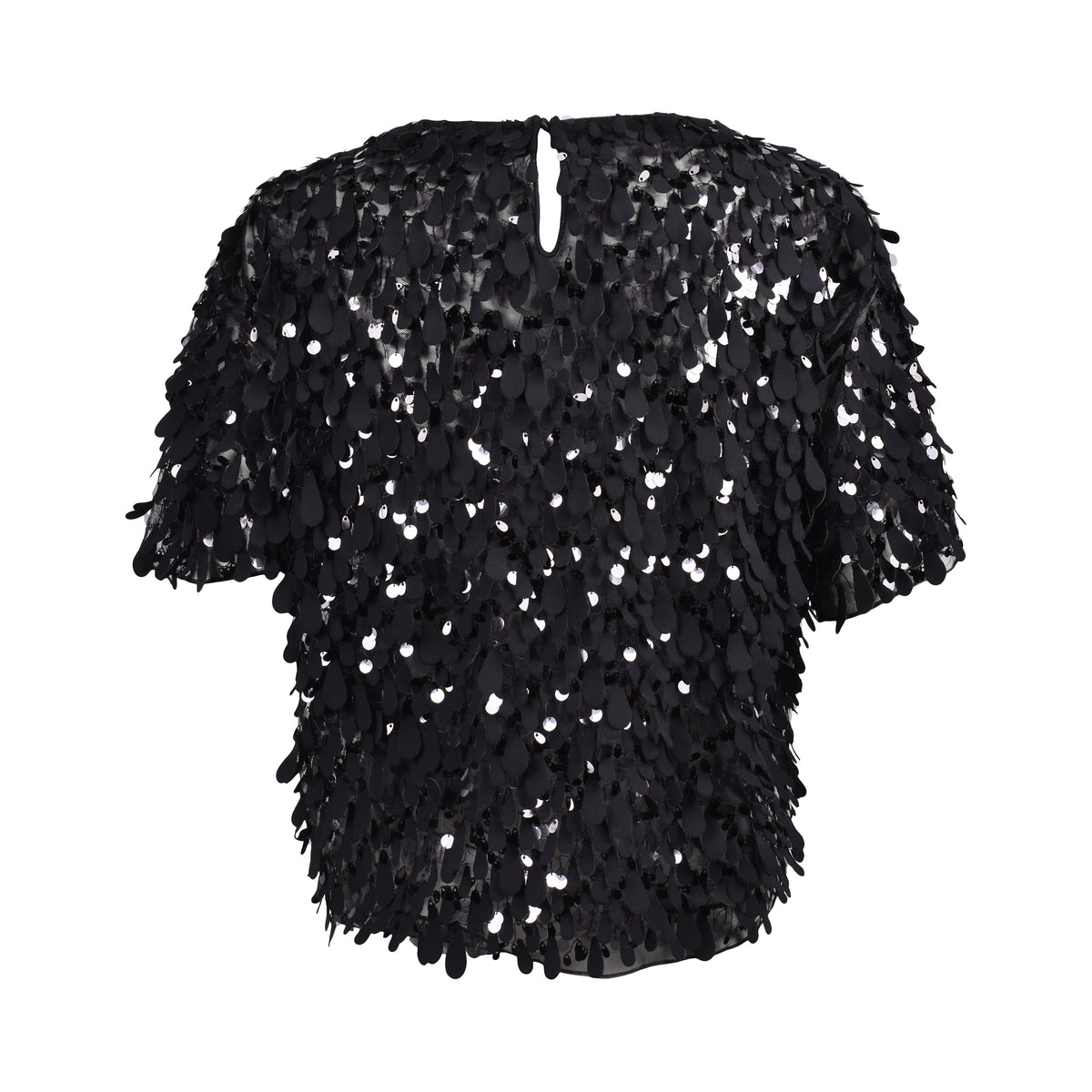 BRUNELLO CUCINELLI WOMEN'S BLACK SEQUIN EMBELLISHED SHIRT