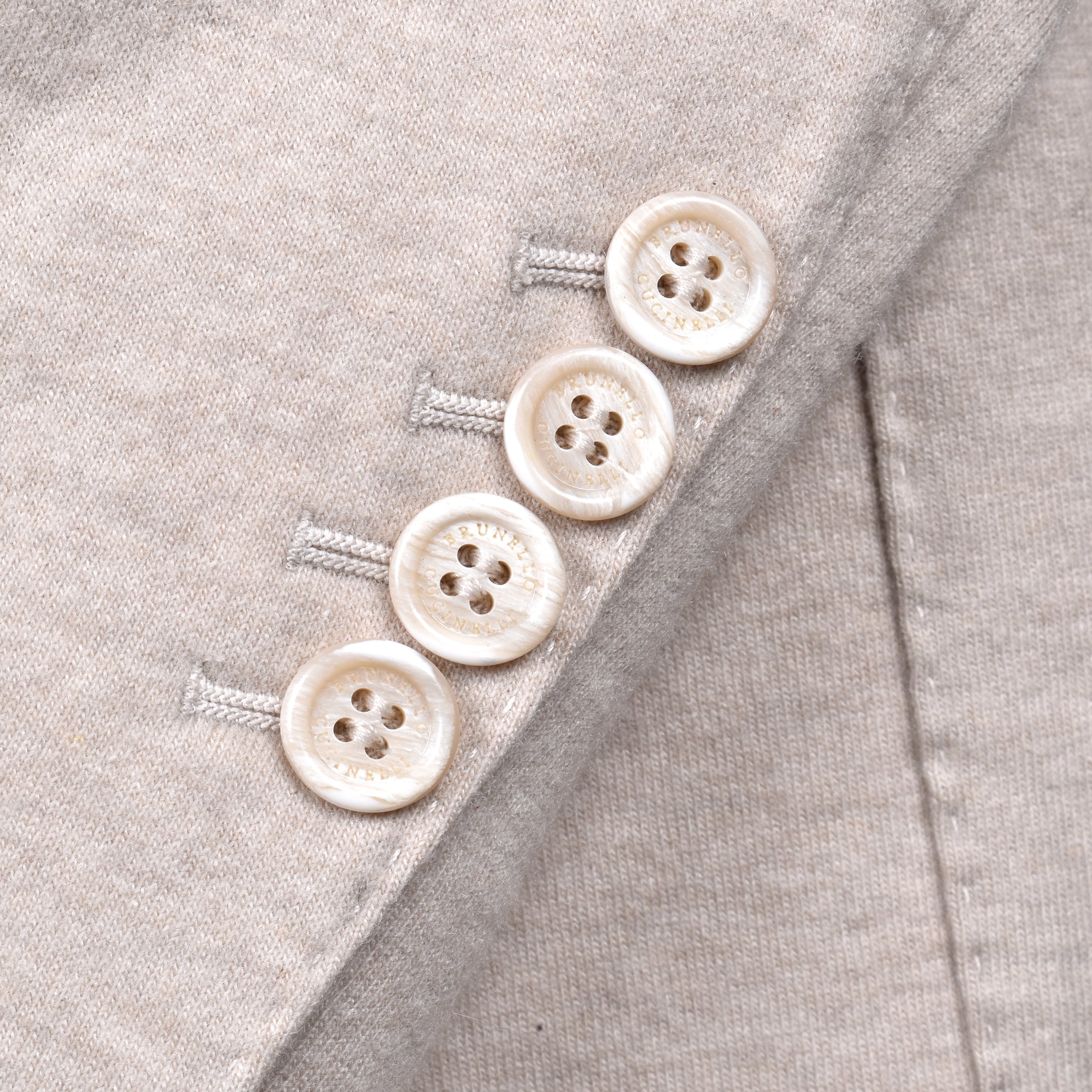 BRUNELLO CUCINELLI MEN'S SAND CASHMERE DECONSTRUCTED BLAZER