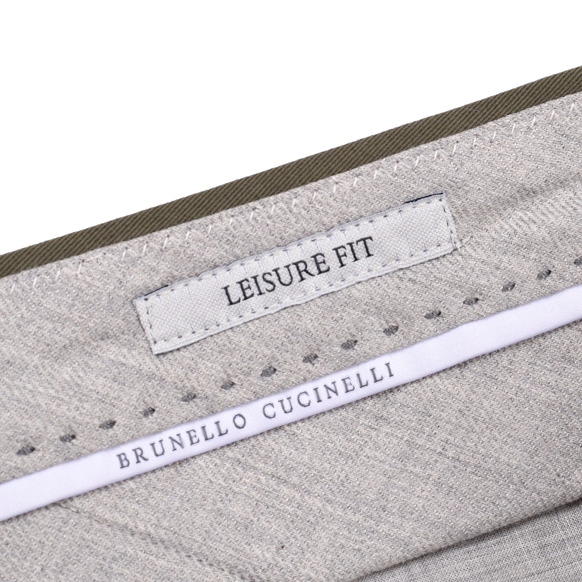 BRUNELLO CUCINELLI MEN'S SAGE COTTON DOUBLE BREASTED SUIT