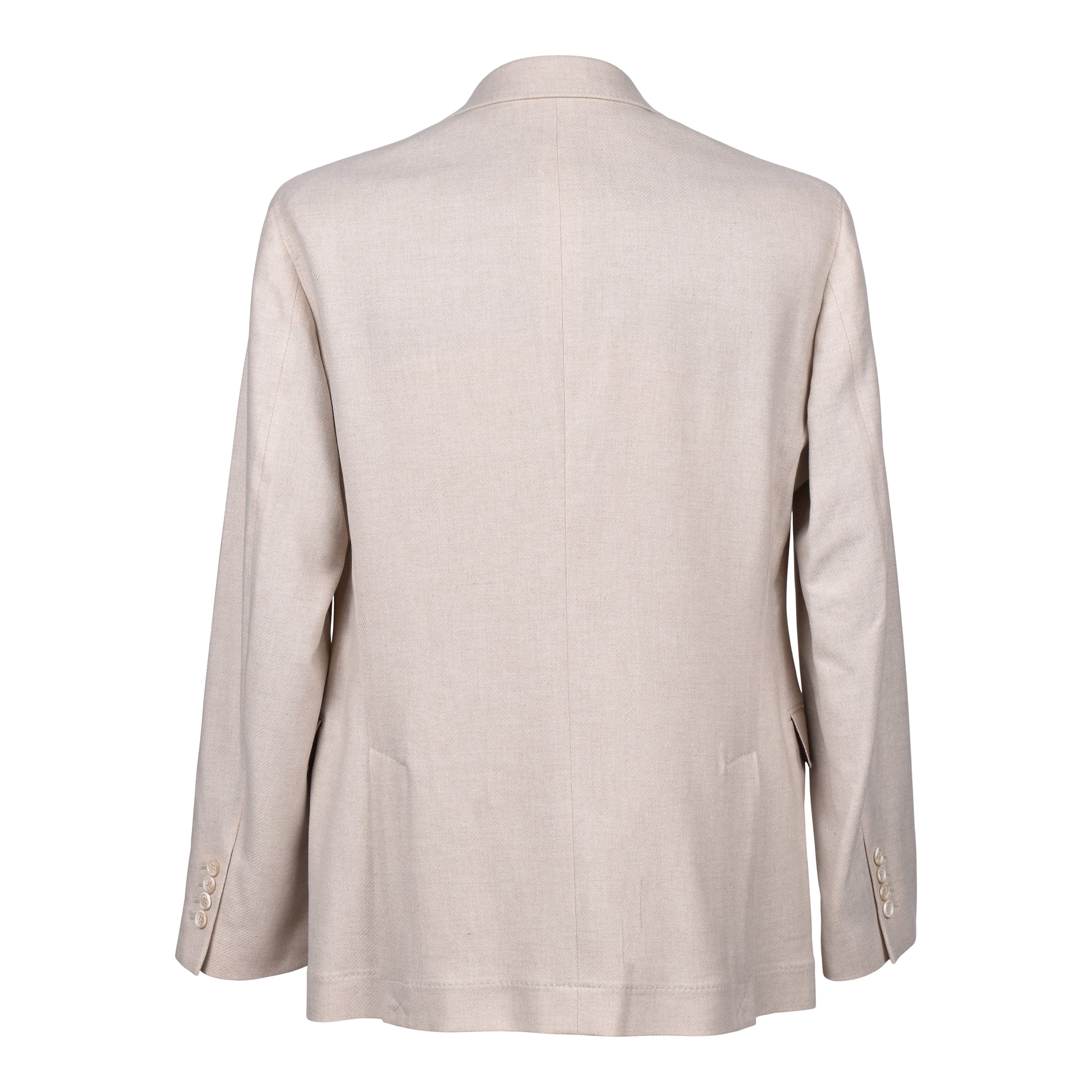 BRUNELLO CUCINELLI MEN'S SAND CASHMERE BLEND THREE-BUTTON BLAZER