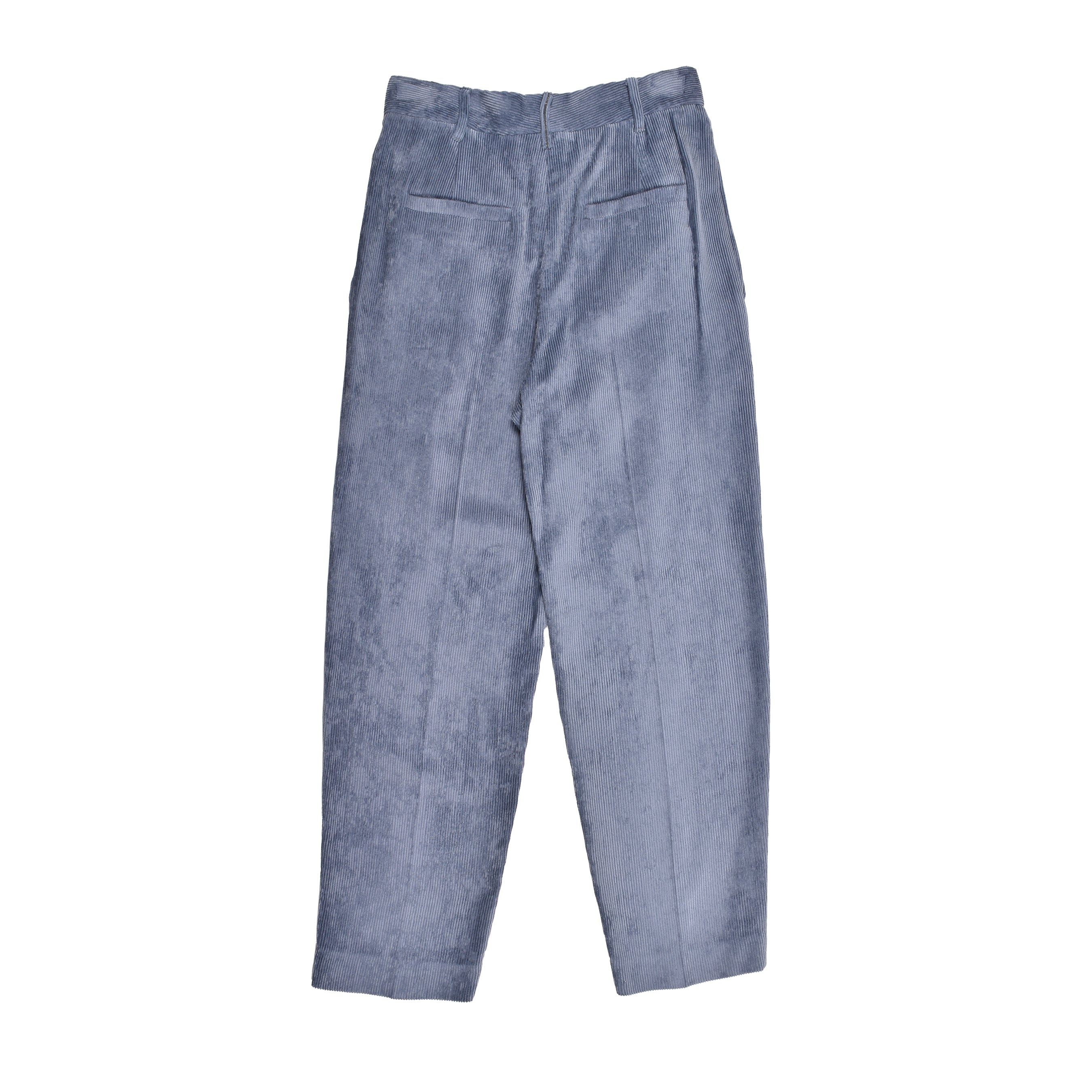 BRUNELLO CUCINELLI WOMEN'S BLUE CORDUROY TROUSERS