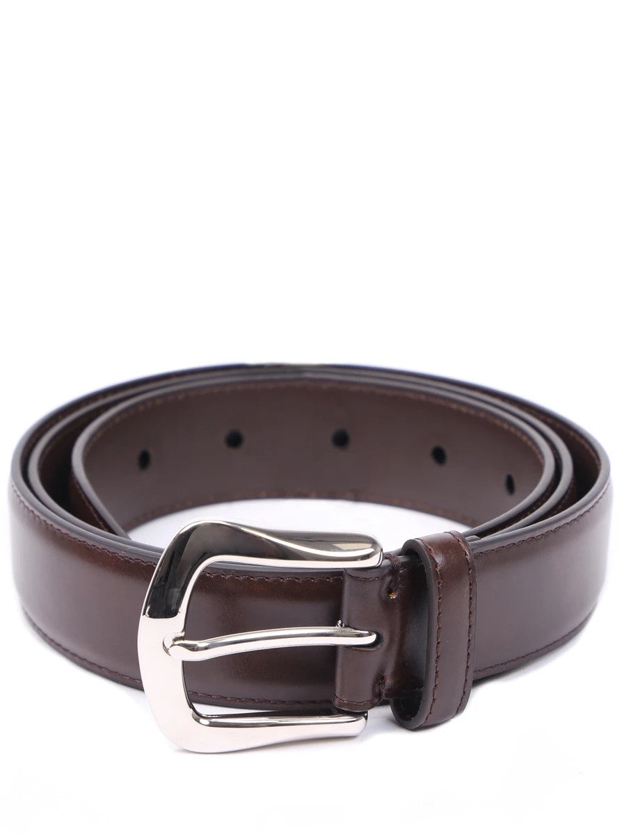 BRUNELLO CUCINELLI MEN'S MOORS HEAD LEATHER BELT