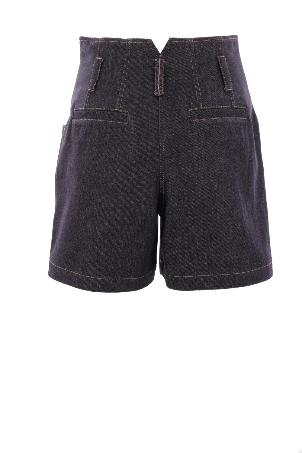 BRUNELLO CUCINELLI WOMEN'S BLUE DENIM BERMUDA SHORTS