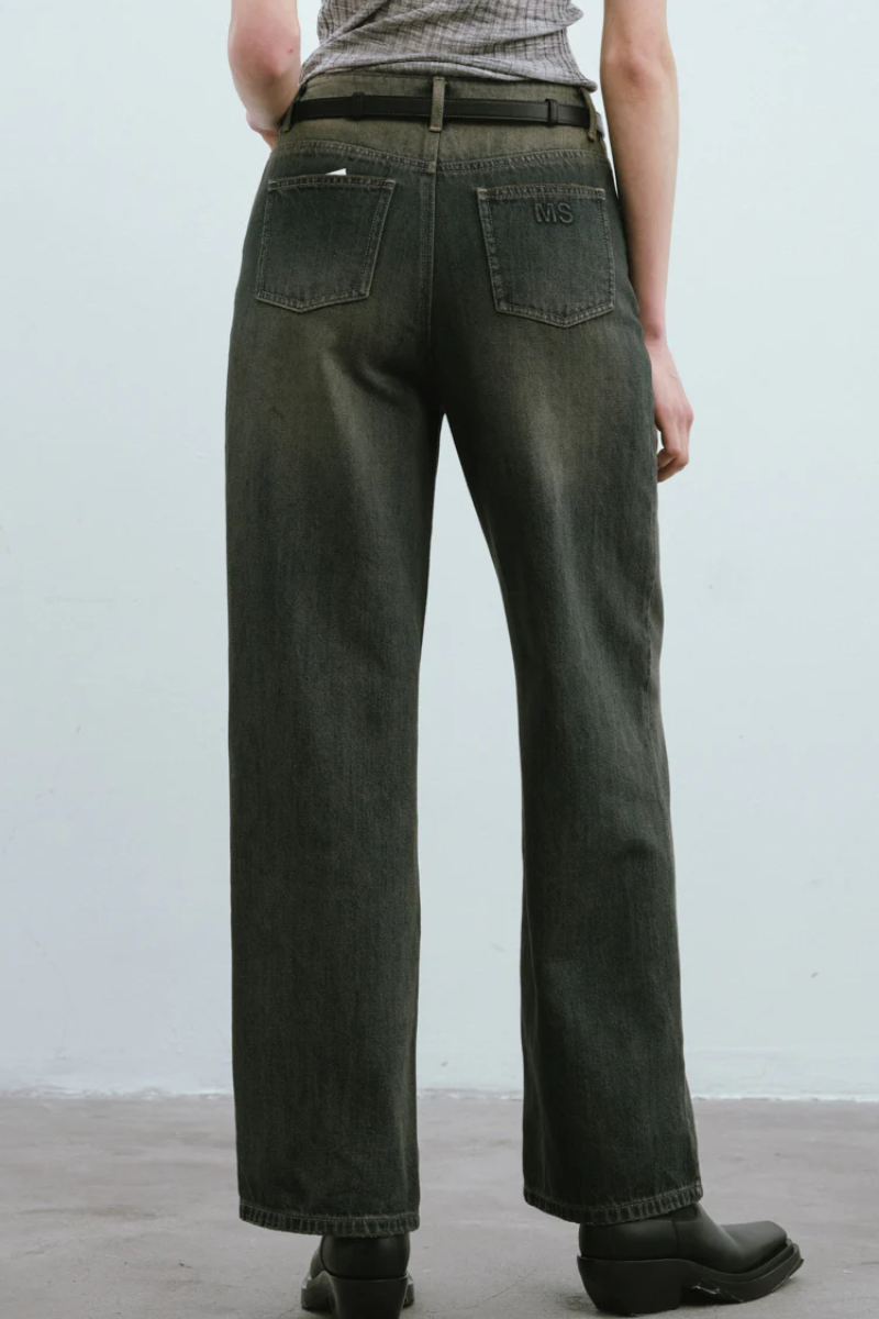 Max Simple Vintage Wash Denim Jeans Blue