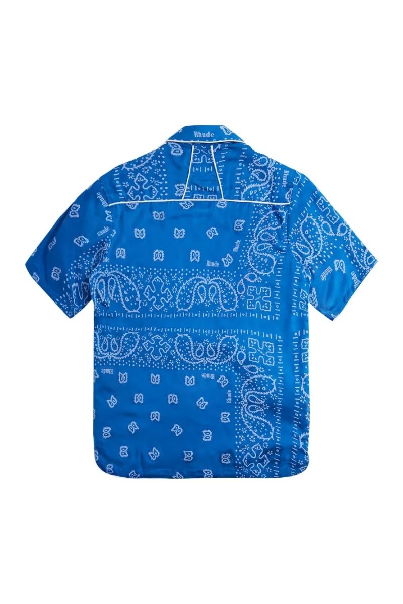 Rhude Bandana Track Shirt 'Blue'