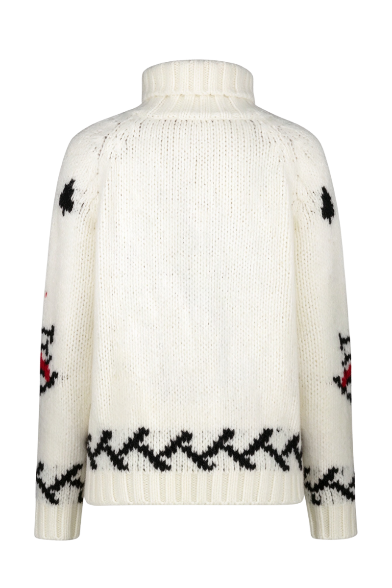 MooRER BRIDAAMW Turtleneck Sweater Bianco