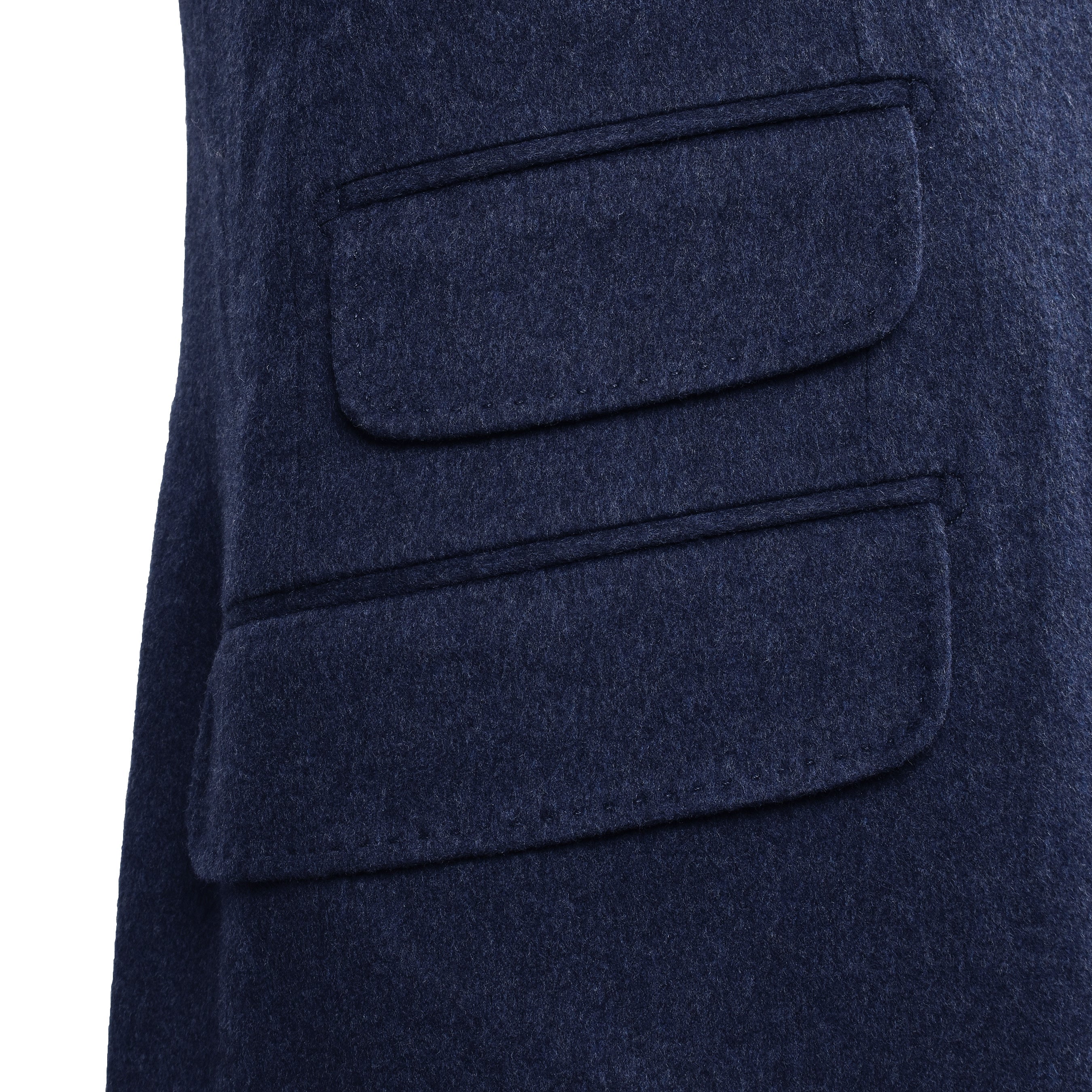 BRUNELLO CUCINELLI MEN'S DENIM CASHMERE WOOL BLEND SUIT