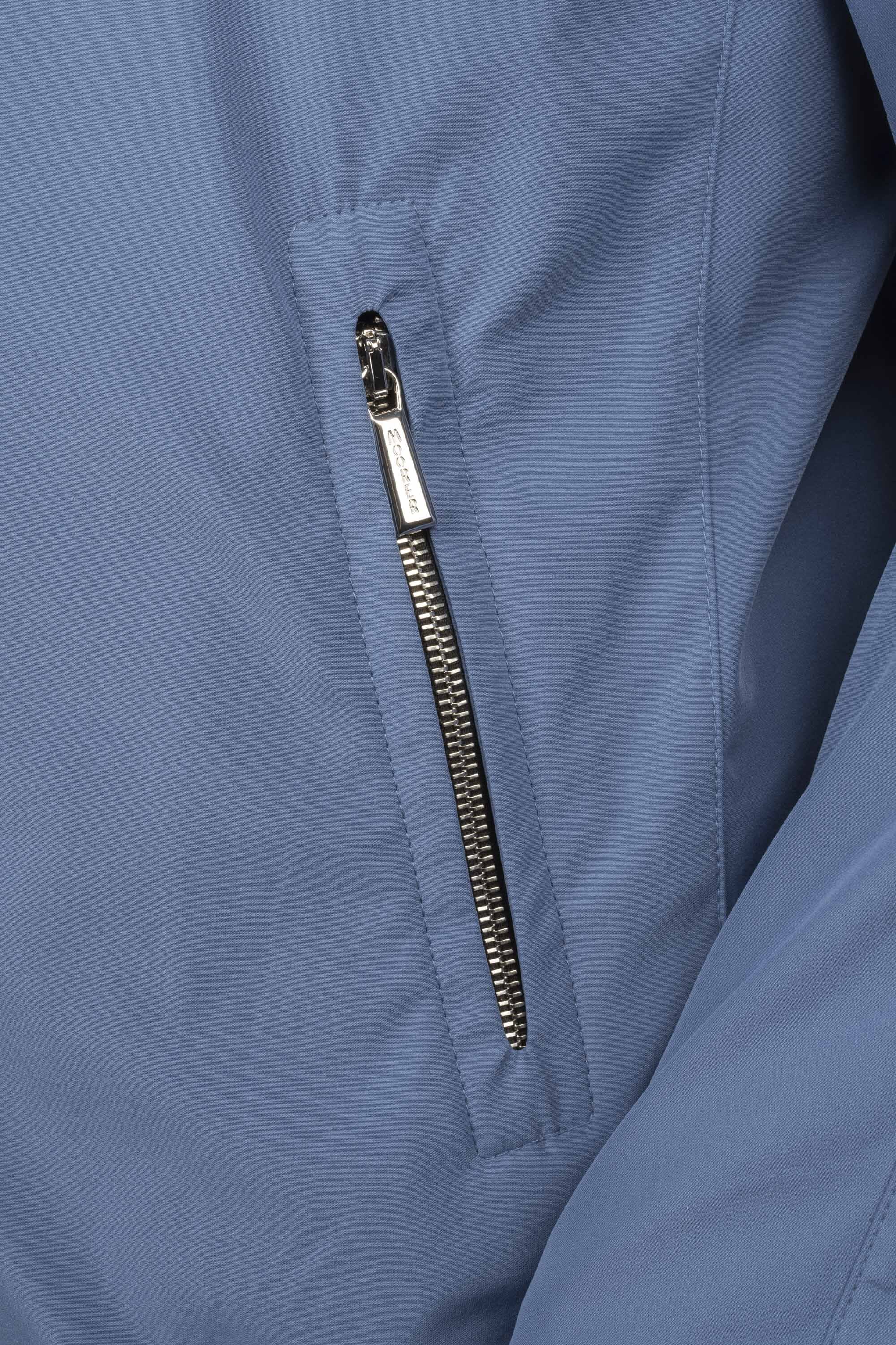 MOORER MEN'S INDIGO QUILTED PADDED JACKET