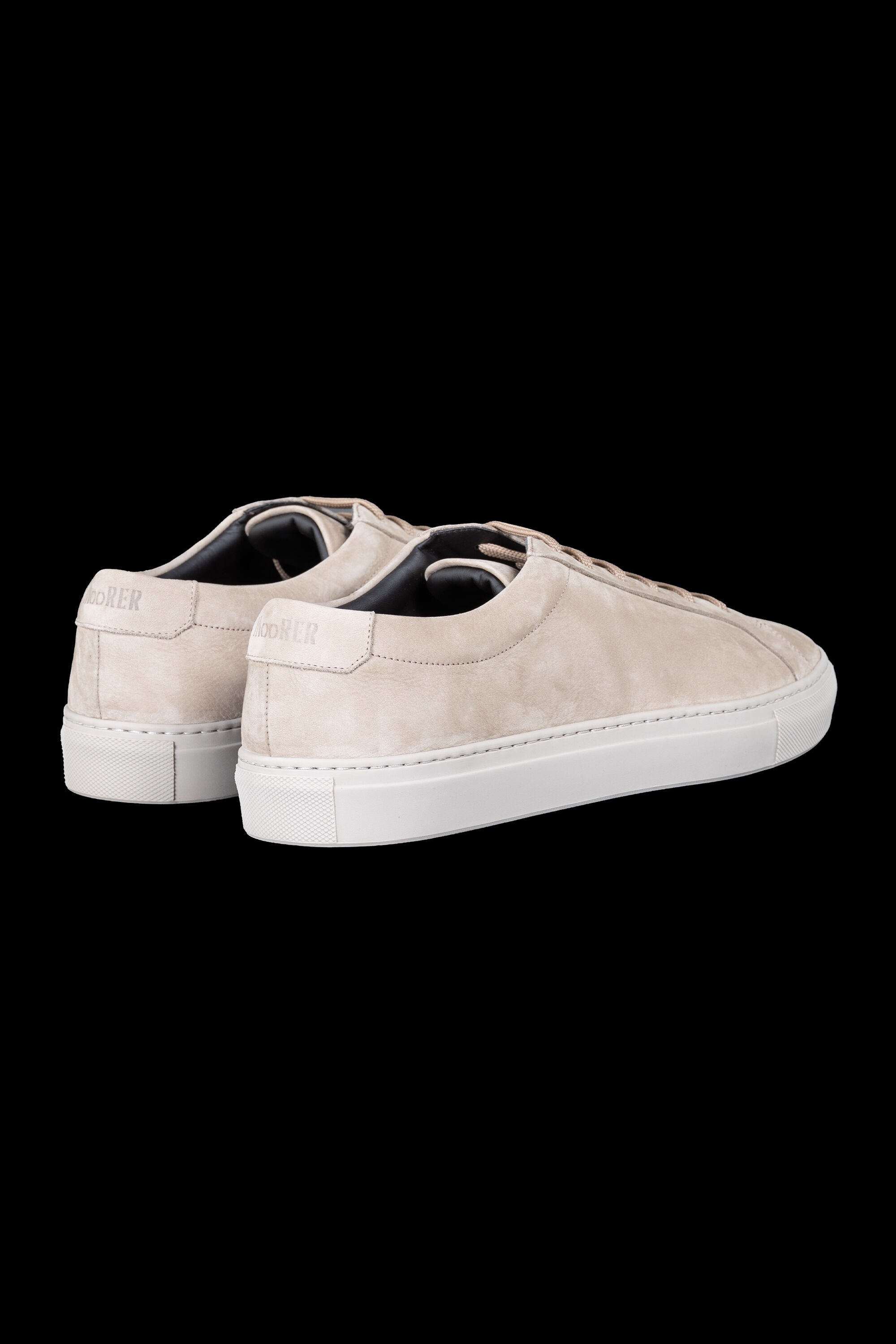 MOORER MEN'S TAUPE SUEDE LOW-TOP SNEAKERS