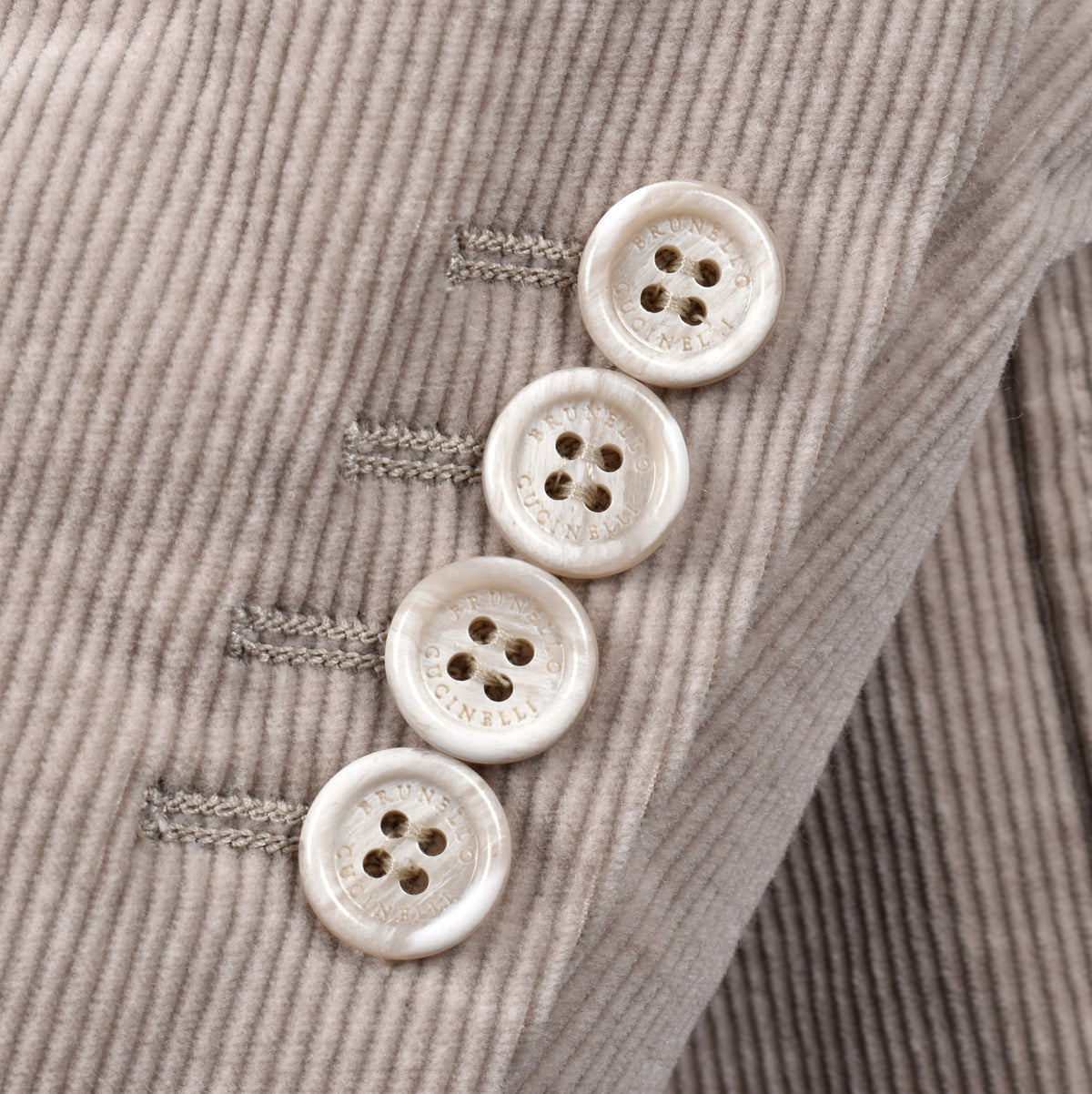 BRUNELLO CUCINELLI MEN'S SAND WOOL COTTON BLAZER