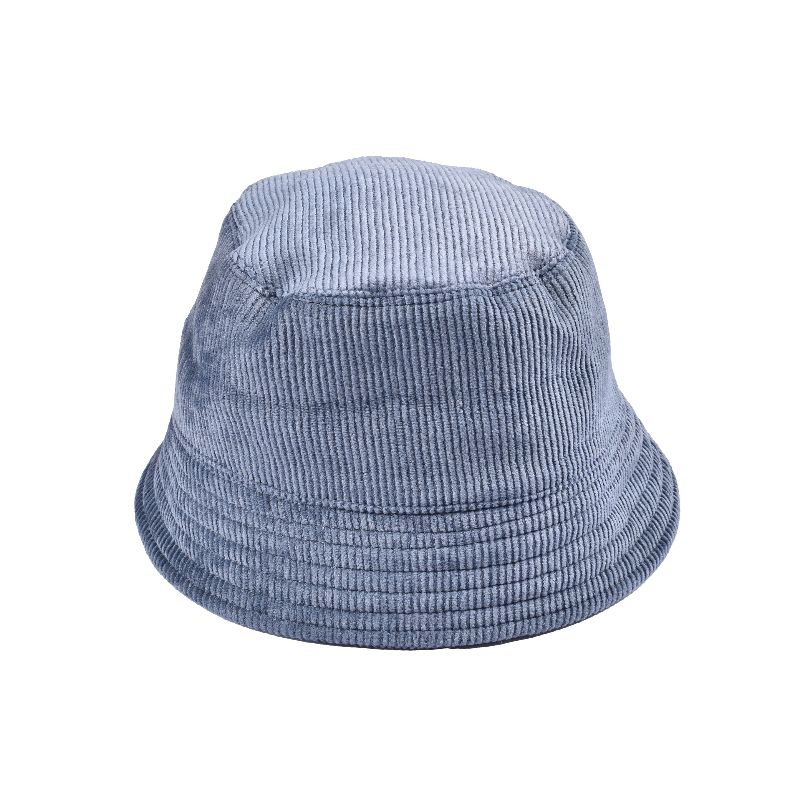 BRUNELLO CUCINELLI WOMEN'S BLUE CORDUROY BUCKET HAT