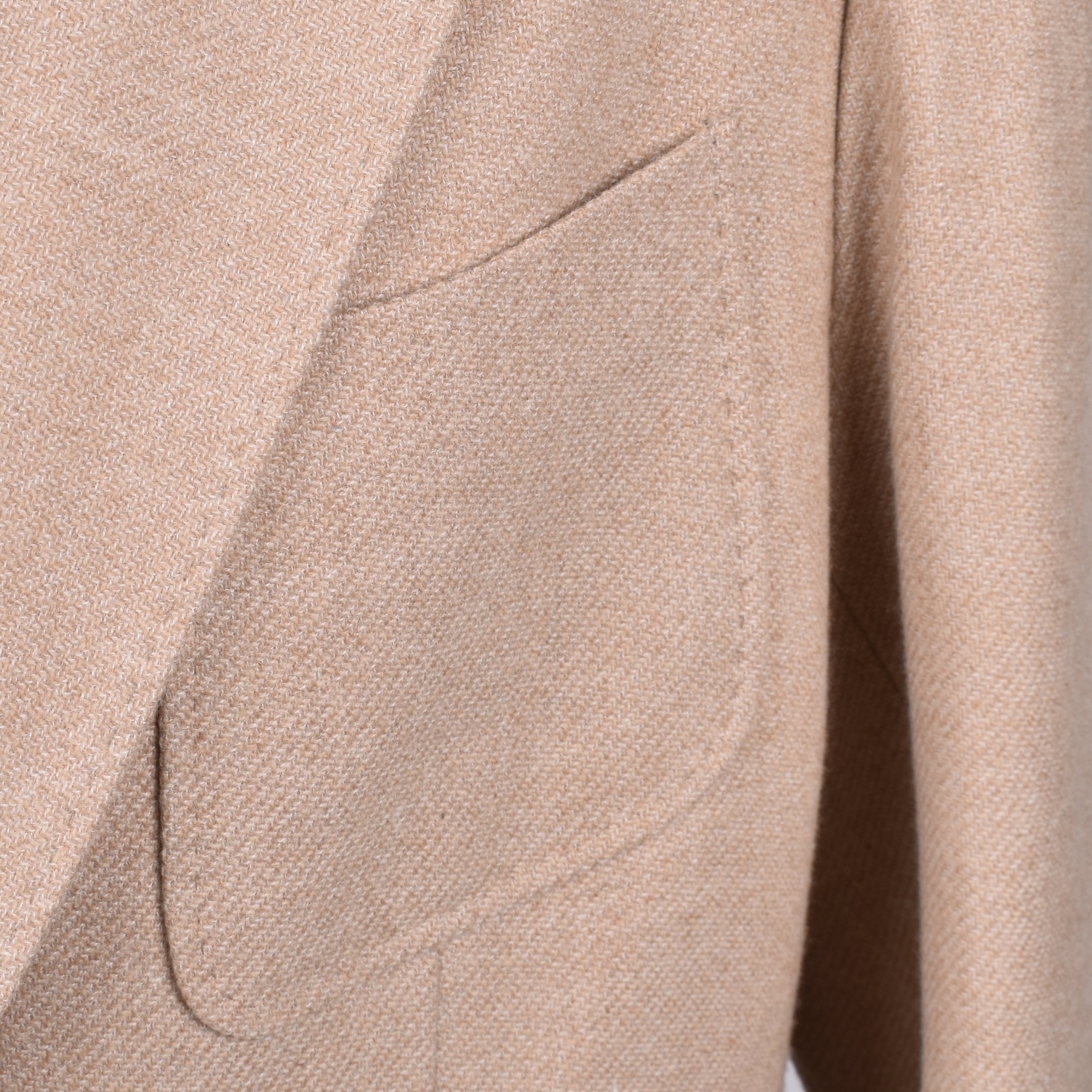 BRUNELLO CUCINELLI MEN'S SAND WOOL BLEND DECONSTRUCTED JACKET
