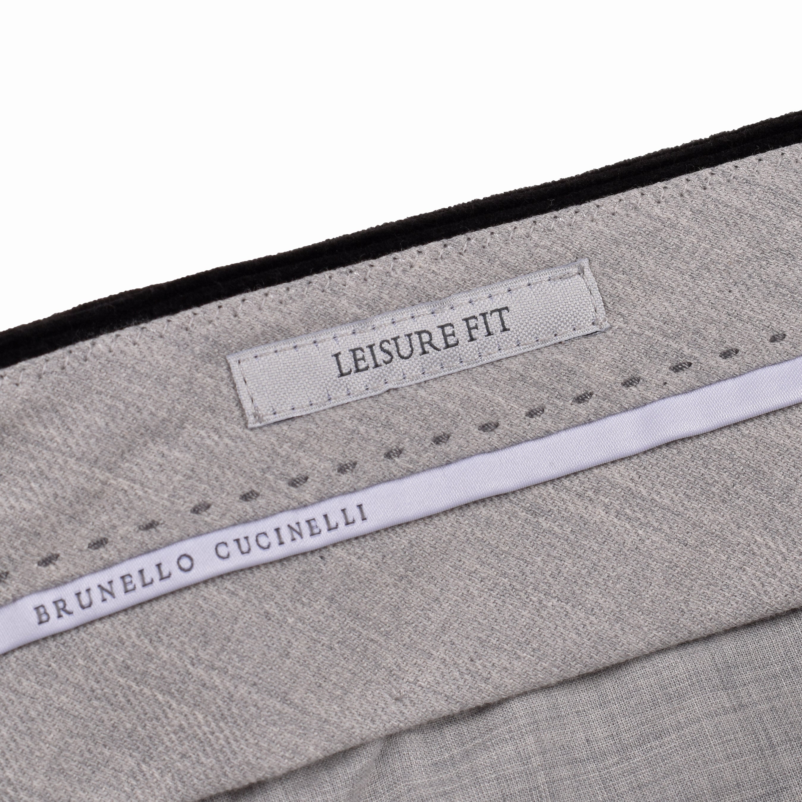 BRUNELLO CUCINELLI MEN'S BLACK WOOL DOUBLE BREASTED SUIT