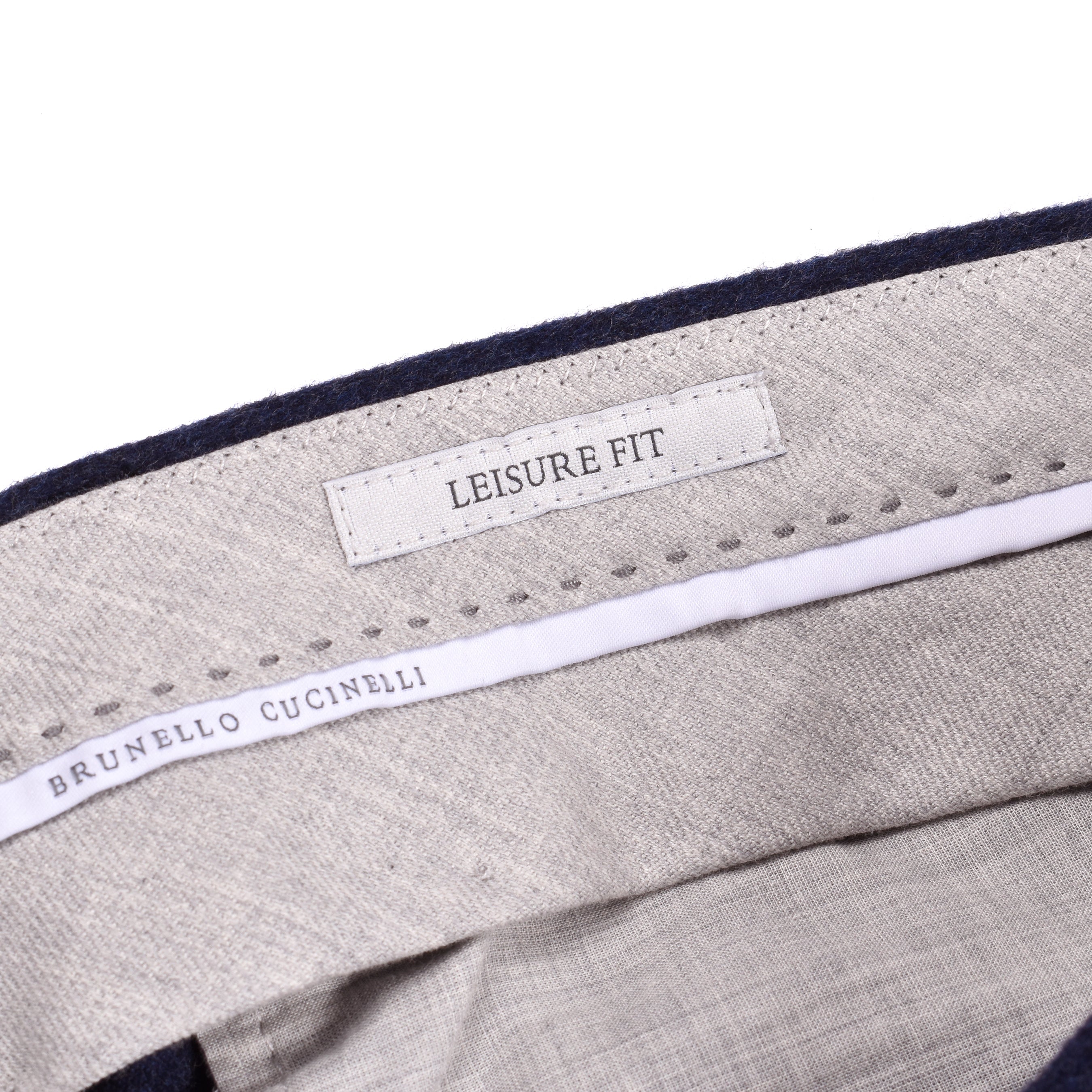 BRUNELLO CUCINELLI MEN'S NAVY WOOL DOUBLE BREASTED SUIT