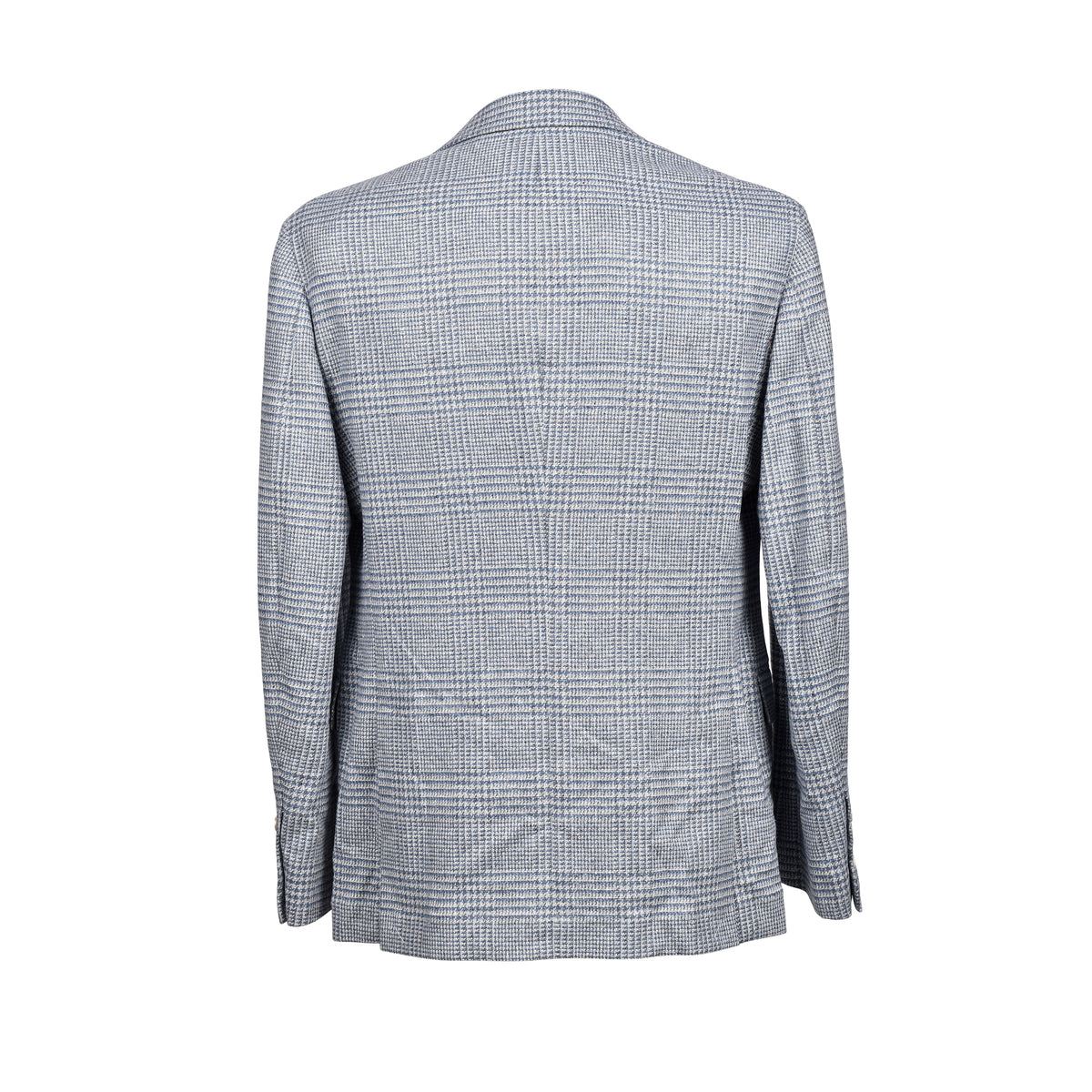 BRUNELLO CUCINELLI MEN'S LIGHT GREY WOOL SILK SUIT