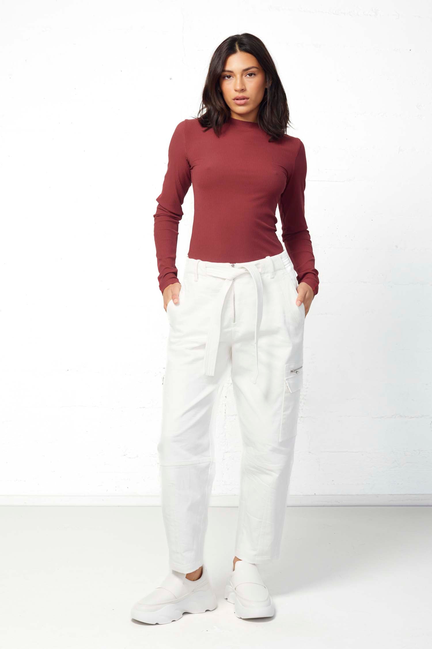 Petra Slinky Rib Long Sleeve Tee