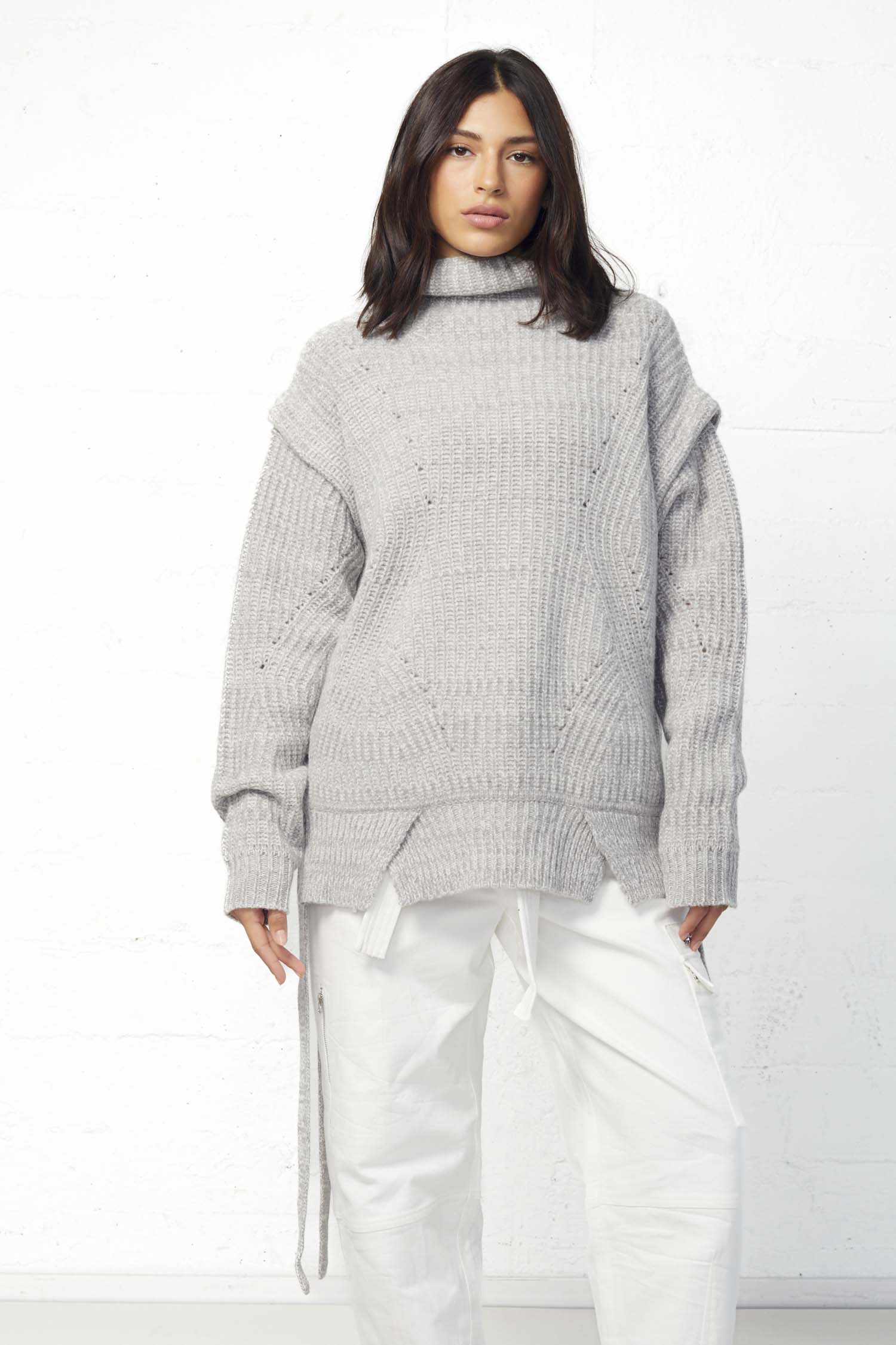 Scorpio Funnel Neck Convertible Sweater