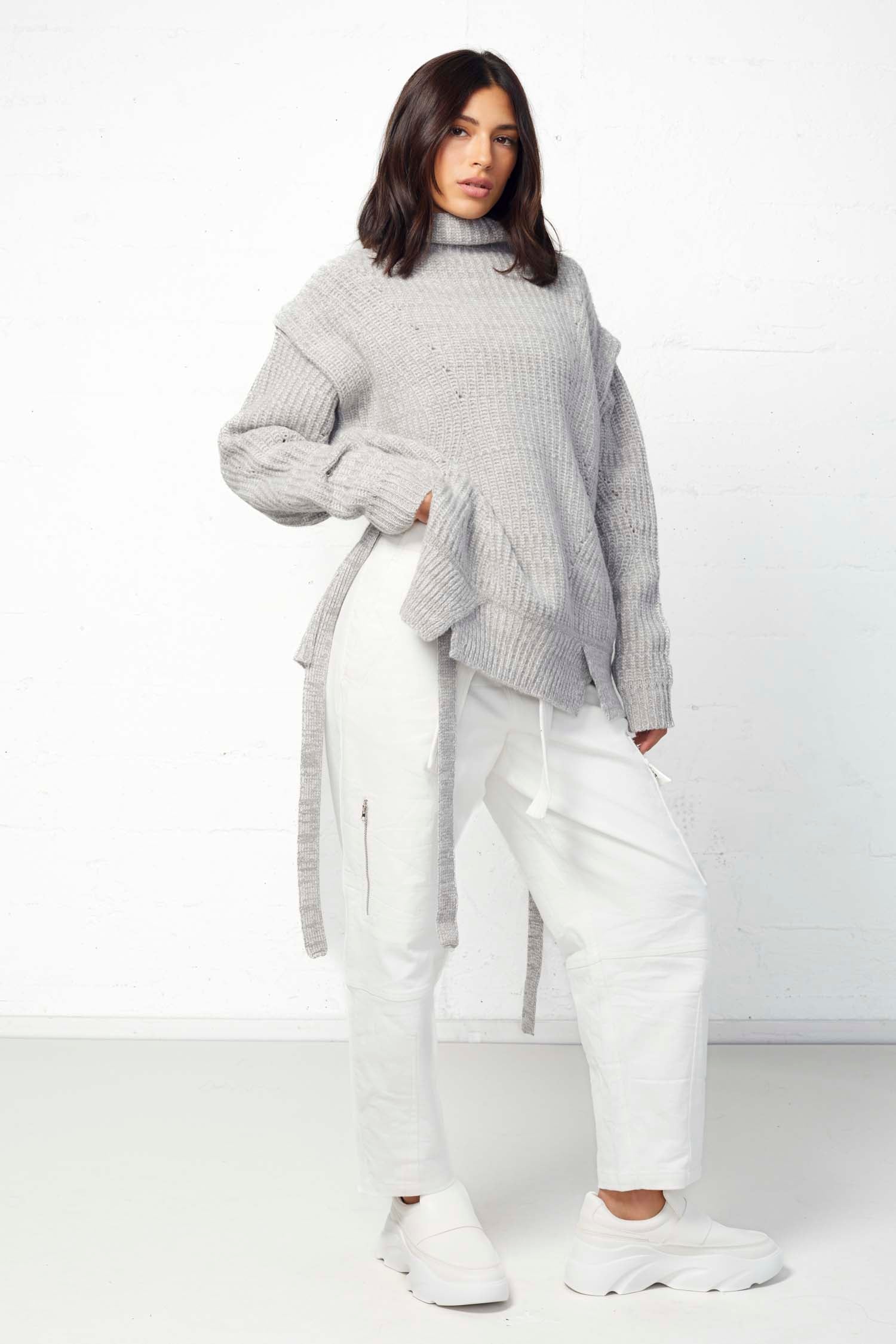 Scorpio Funnel Neck Convertible Sweater