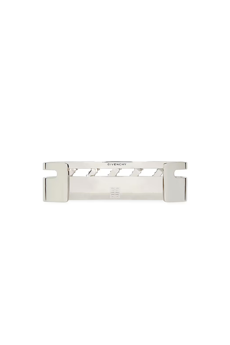 Givenchy Stitch Crystal Silvery Hand Cuff-Silvery