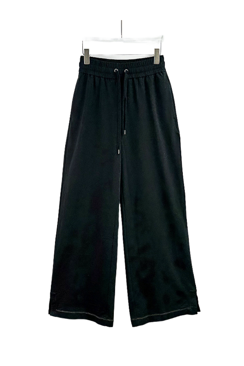 Max Simple Drawstring Waist Trousers Black