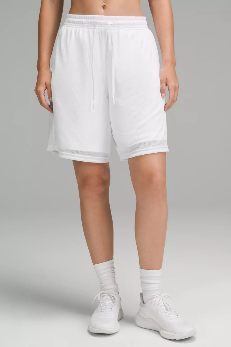 Lululemon Relaxed-Fit Mesh Training Short 8" White