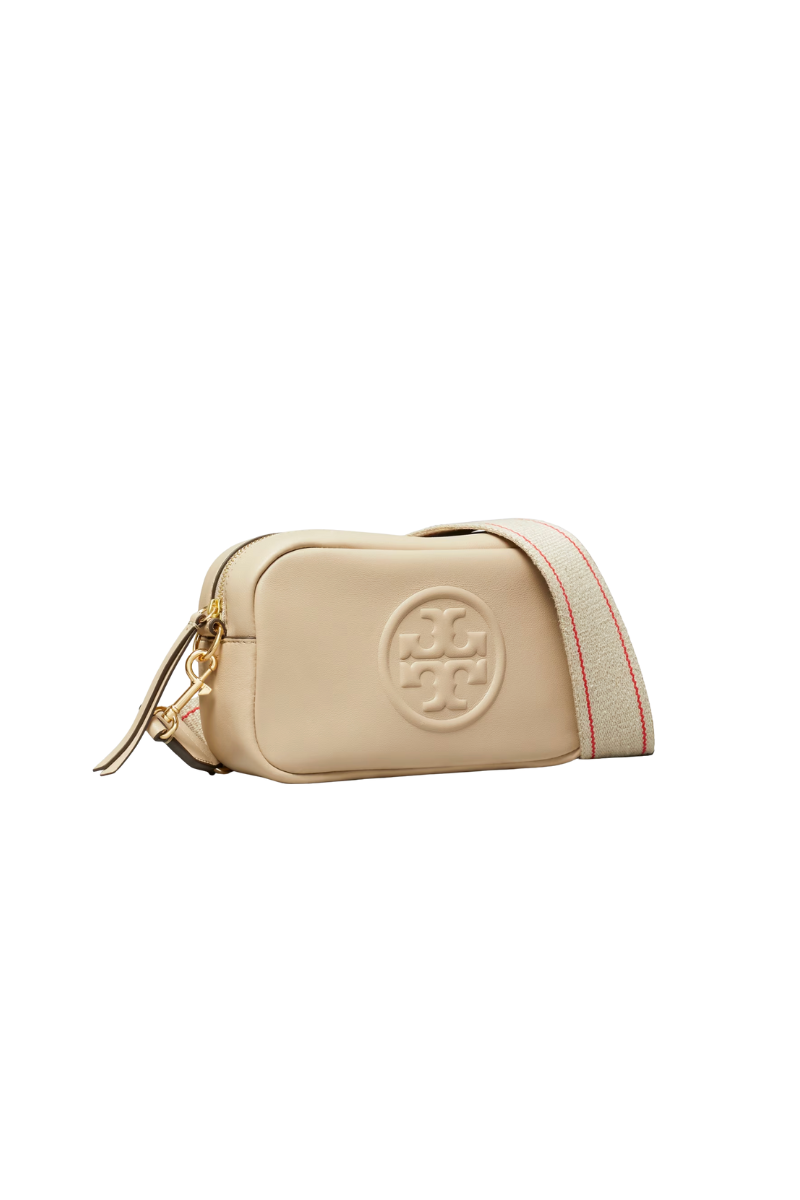 Tory Burch Mini Miller Soft Crossbody Bag – Light Stone