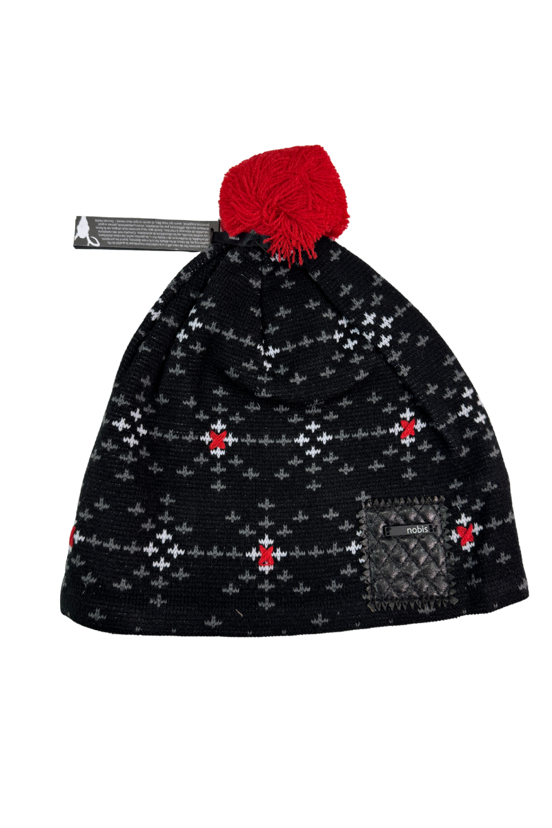 Nobis Wool Beanie - Black/Red