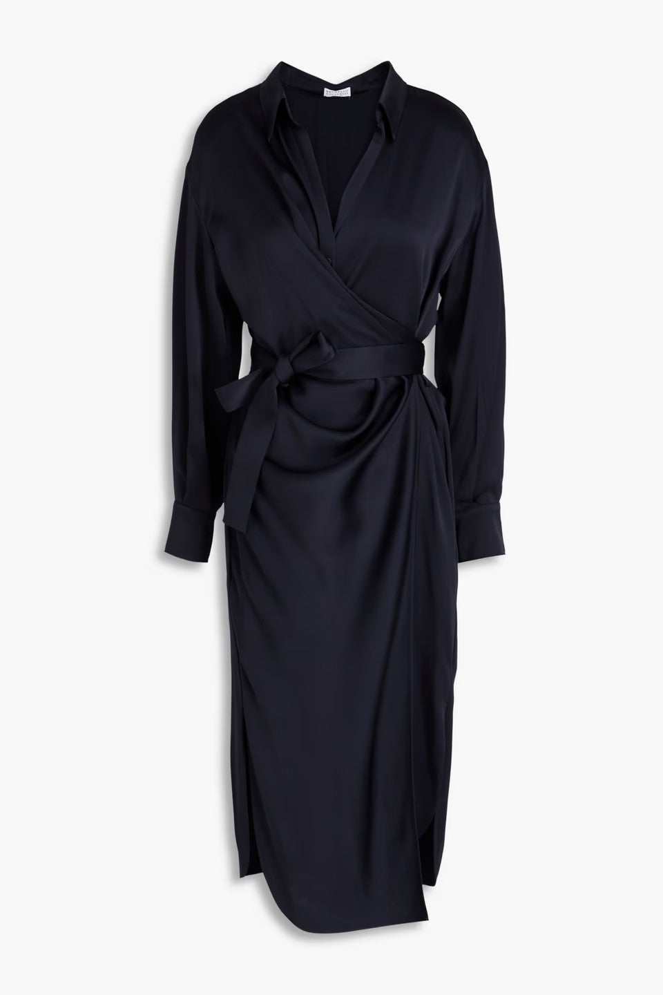 BRUNELLO CUCINELLI WOMEN'S DEEP BLUE WRAP SUIT