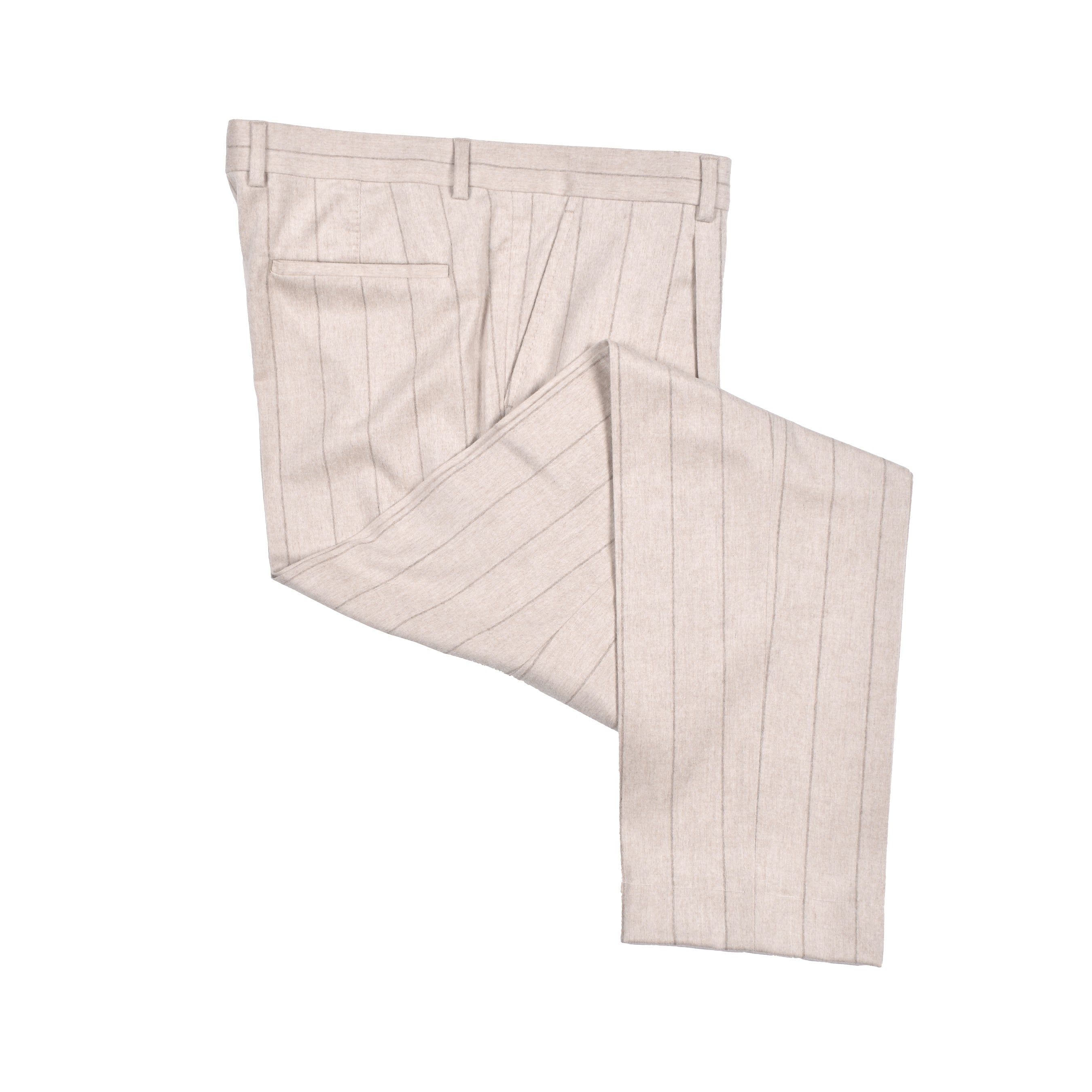 BRUNELLO CUCINELLI MEN'S SAND WOOL DOUBLE BREASTED SUIT