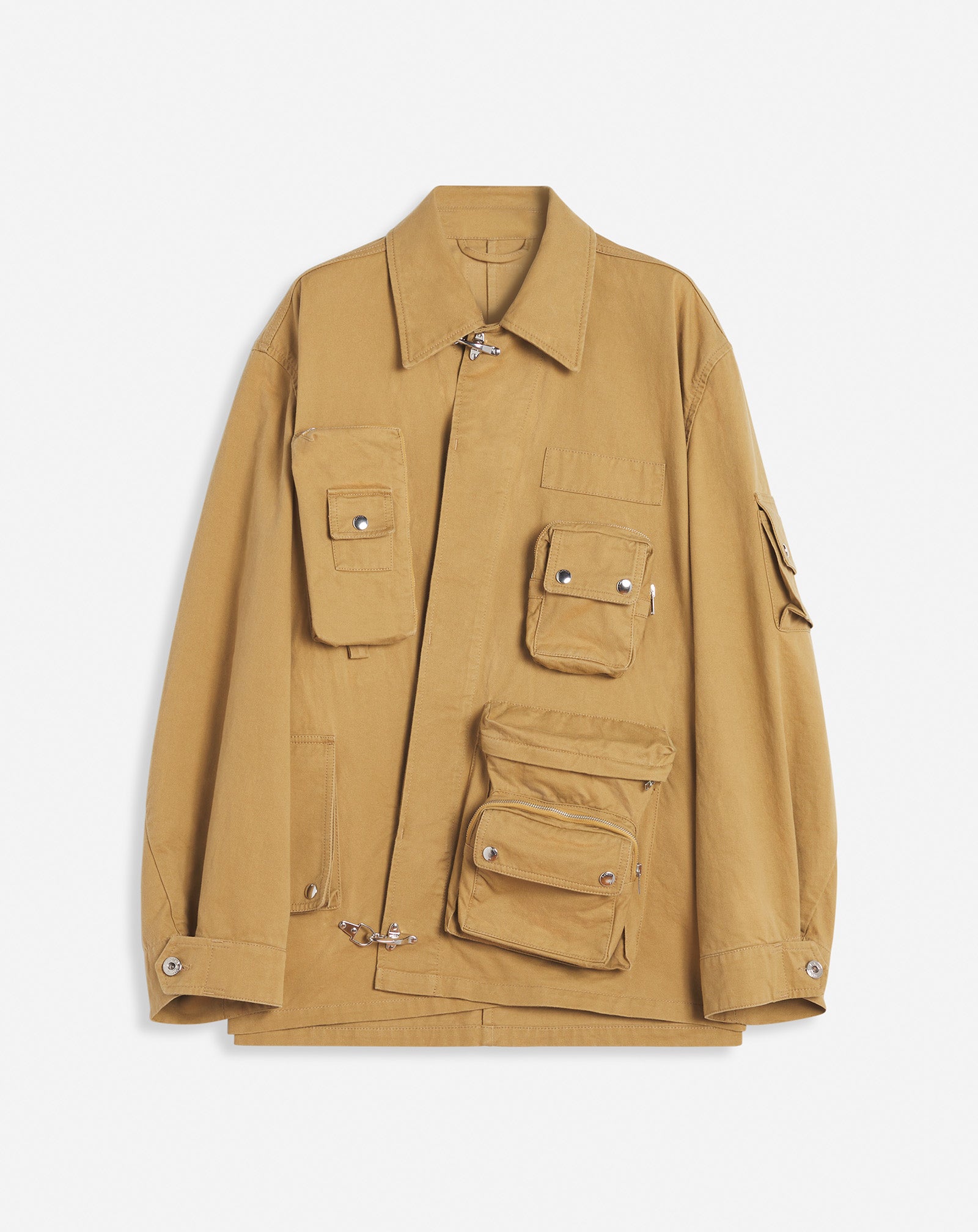 LANVIN MEN'S SABLE COTTON UTILITY JACKET