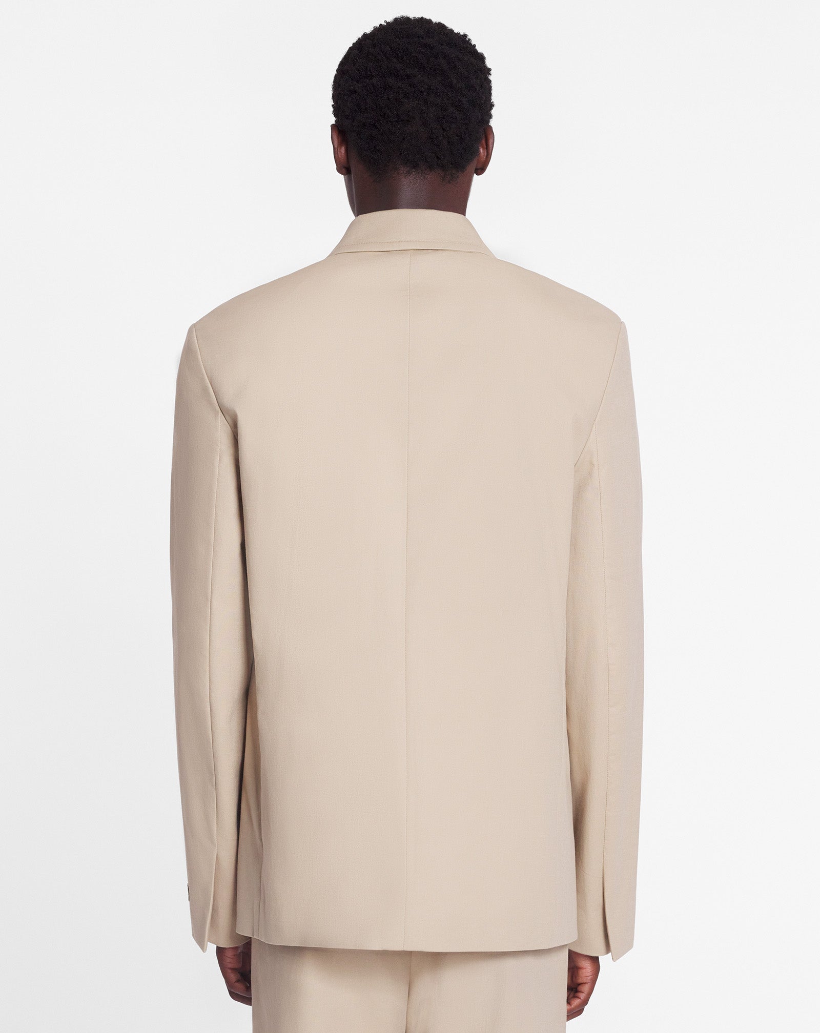 LANVIN MEN'S SABLE DECONSTRUCTED SINGLE-BREASTED JACKET