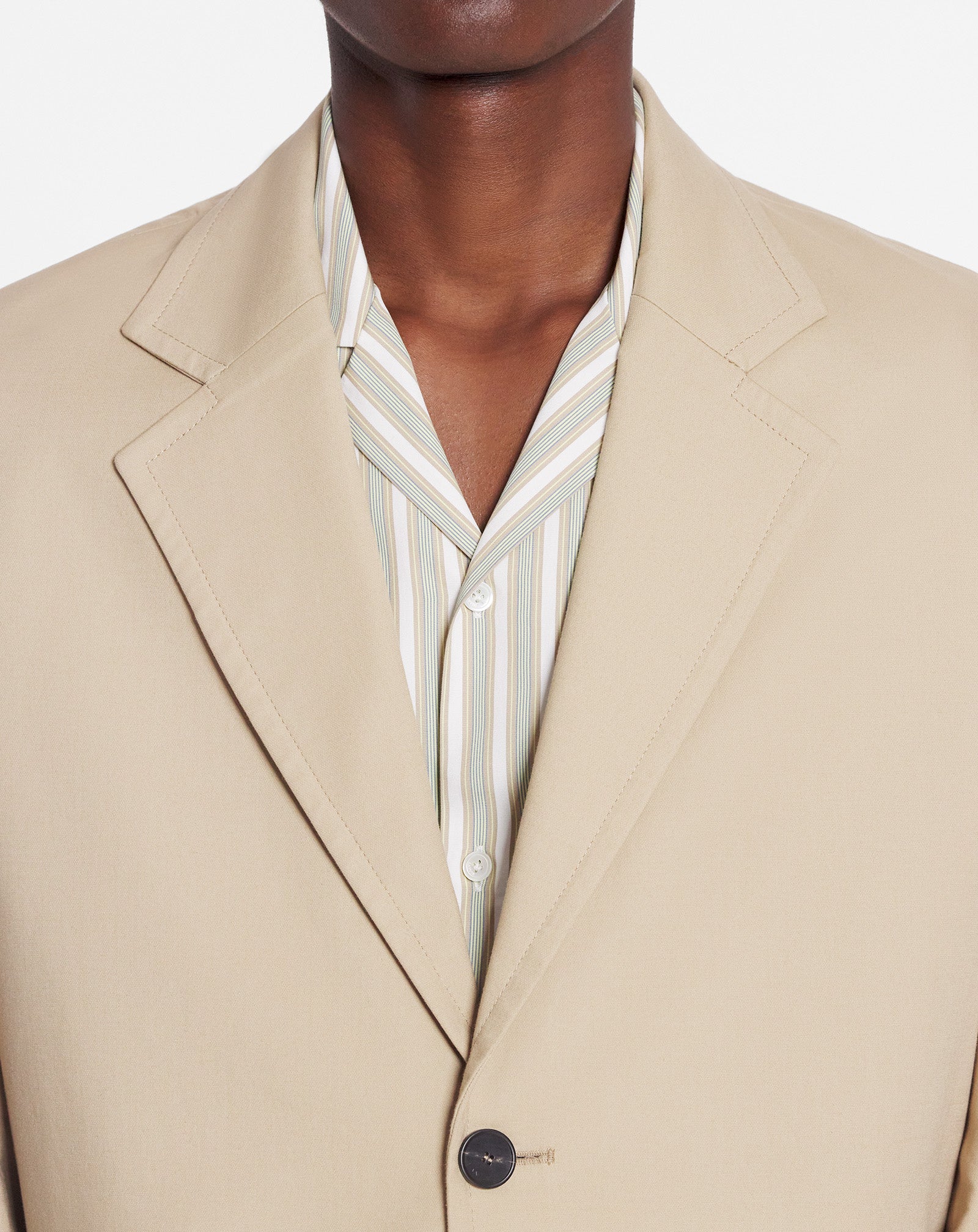 LANVIN MEN'S SABLE DECONSTRUCTED SINGLE-BREASTED JACKET