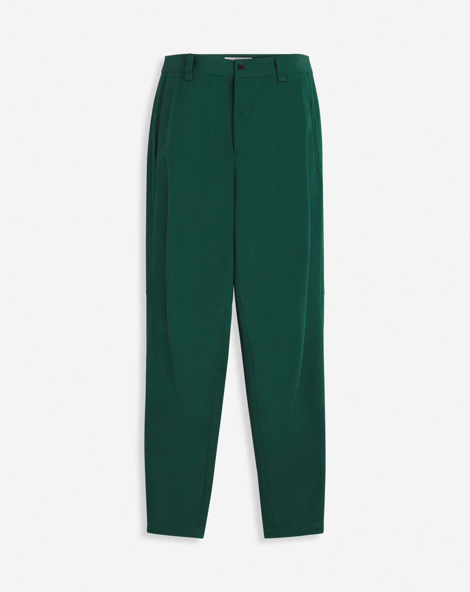 LANVIN MEN'S BOUTEILLE GREEN BIKER TROUSERS