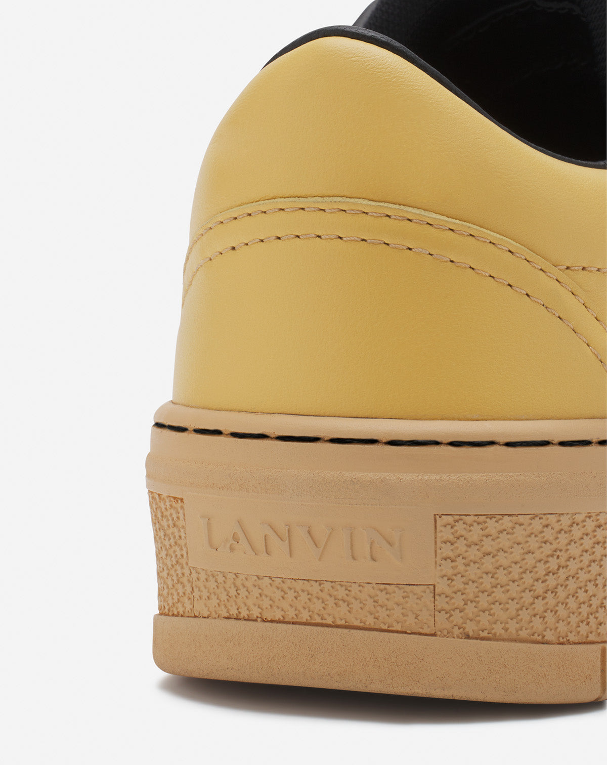 LANVIN WOMEN'S YELLOW RED LEATHER SNEAKERS