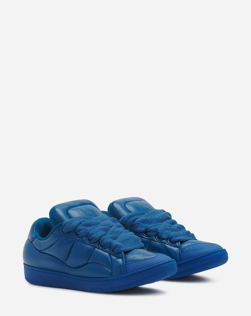 LANVIN MEN'S BLUE LOW-TOP SNEAKERS
