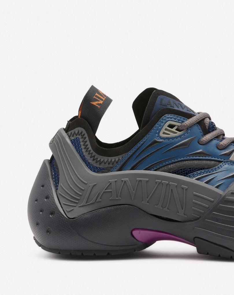LANVIN MEN'S BLUE LOW-TOP SNEAKERS