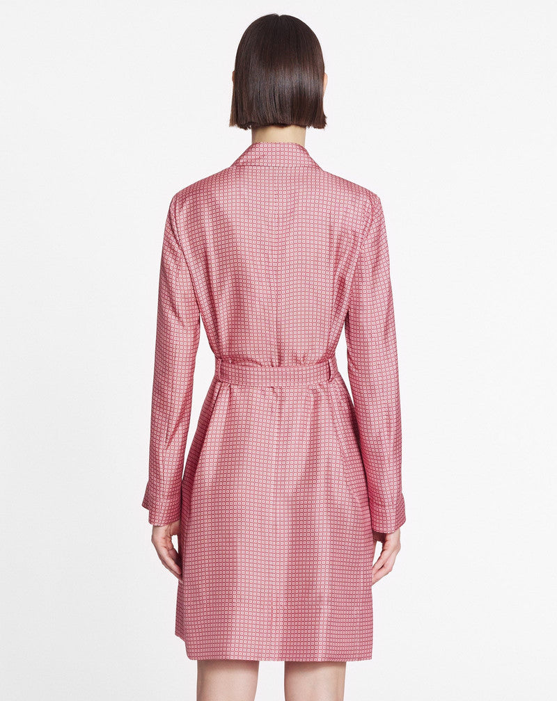 LANVIN WOMEN'S BOIS DE ROSE SILK WRAP DRESS