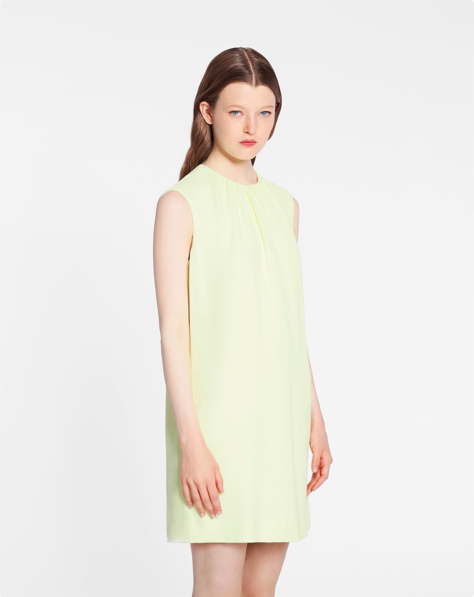 LANVIN WOMEN'S CITRON GATHERED NECK MINI DRESS
