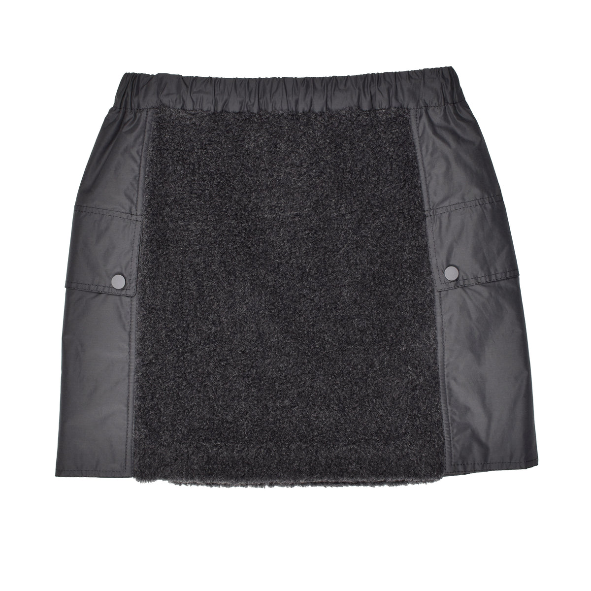 BRUNELLO CUCINELLI WOMEN'S DARK GREY WOOL SKIRT