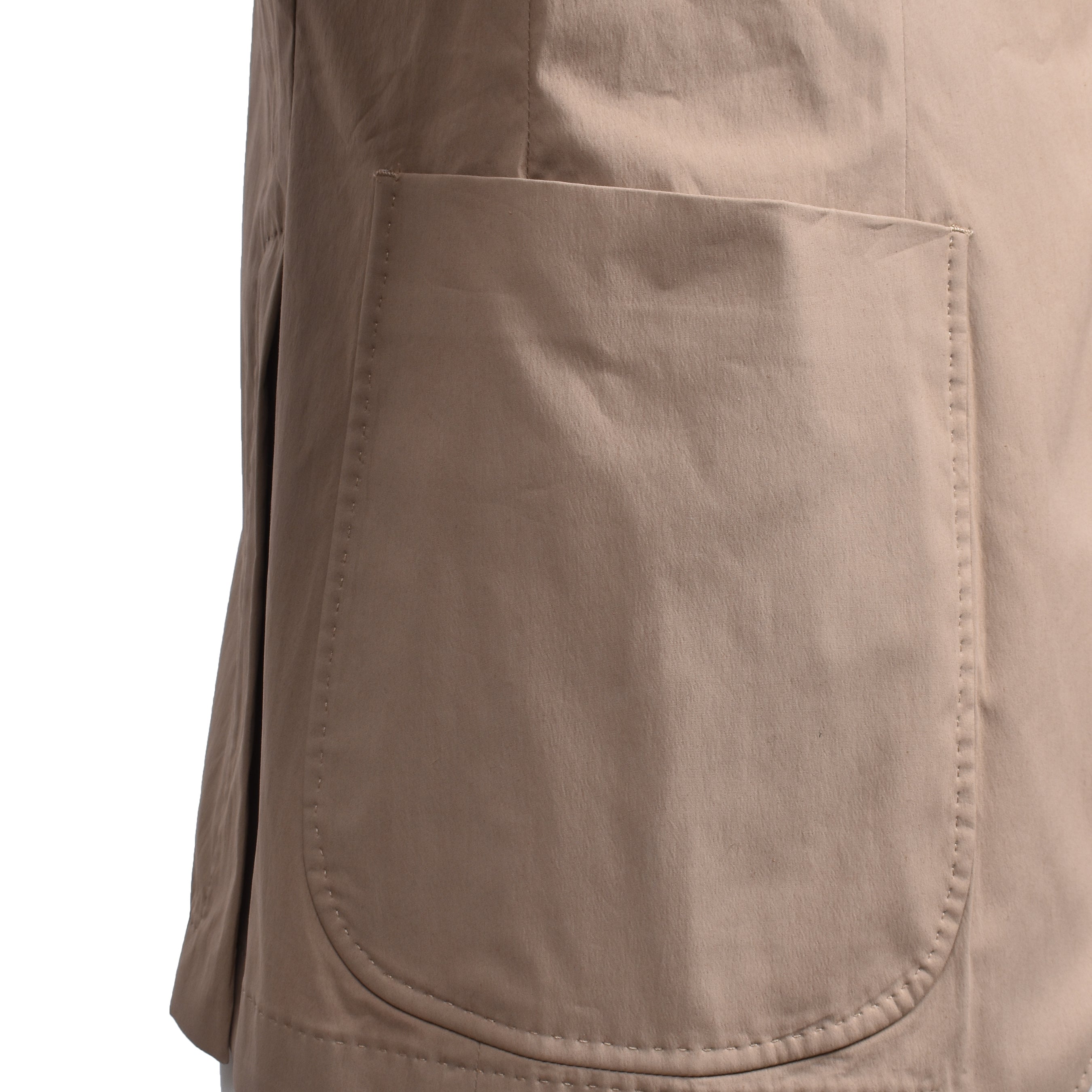 PESERICO MEN'S BEIGE THREE-BUTTON COTTON BLAZER