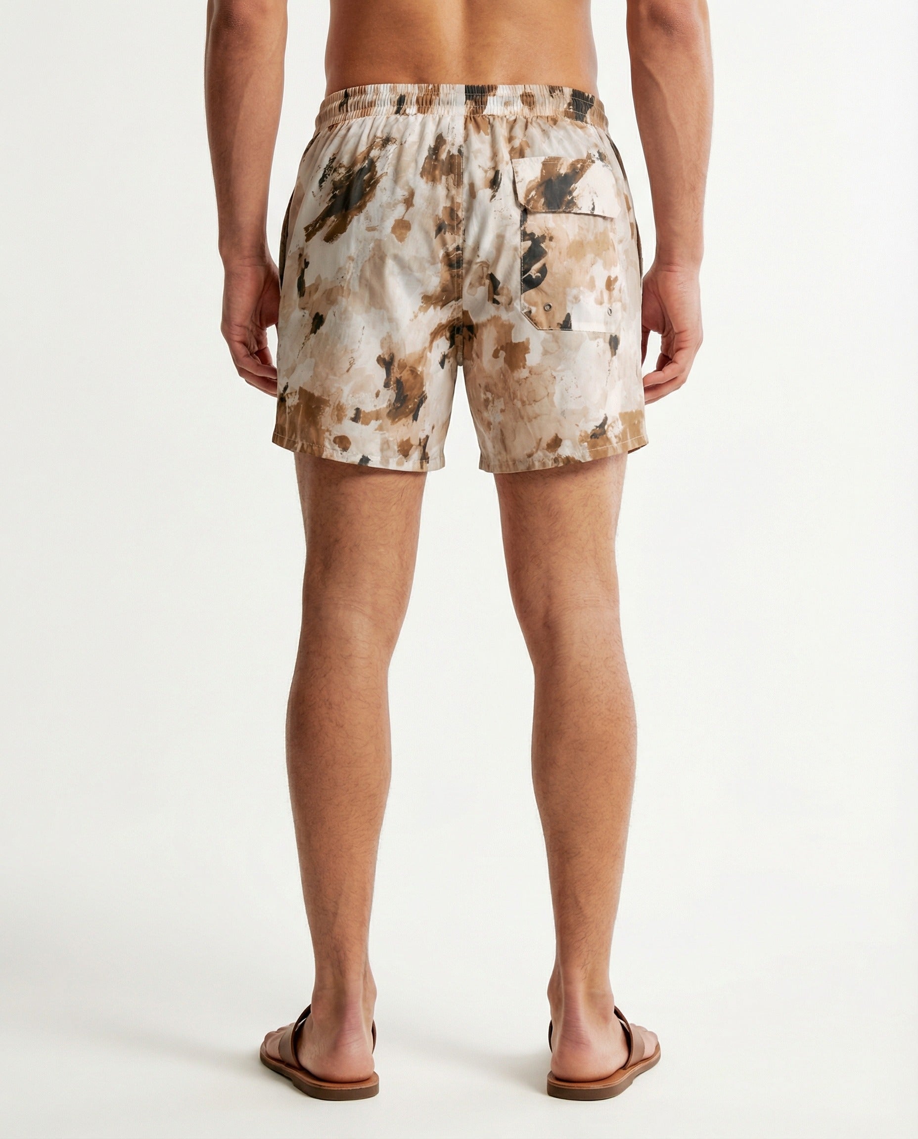 PESERICO MEN'S MULTI CAMOUFLAGE SWIM SHORTS
