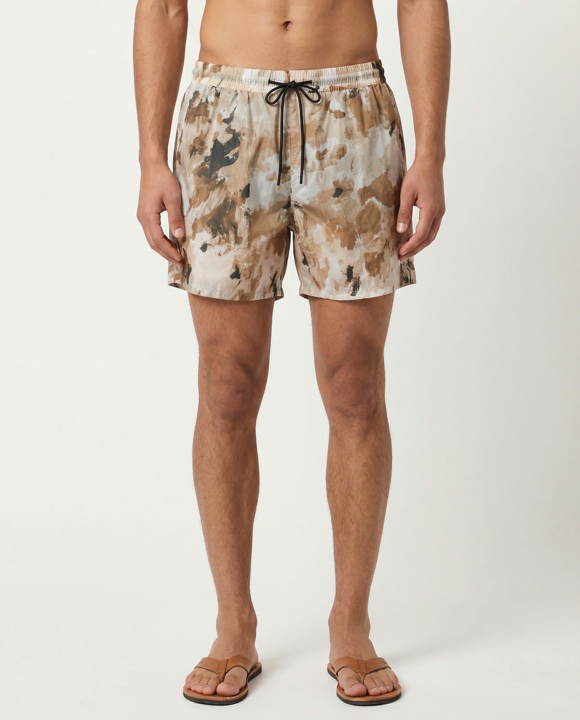 PESERICO MEN'S MULTI CAMOUFLAGE SWIM SHORTS
