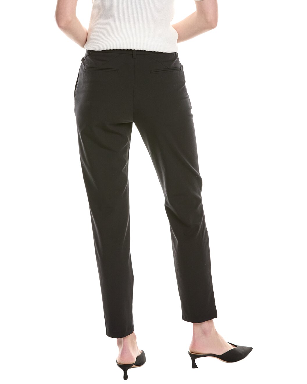 ELEVENTY WOMEN'S BLACK TAILORED TROUSERS
