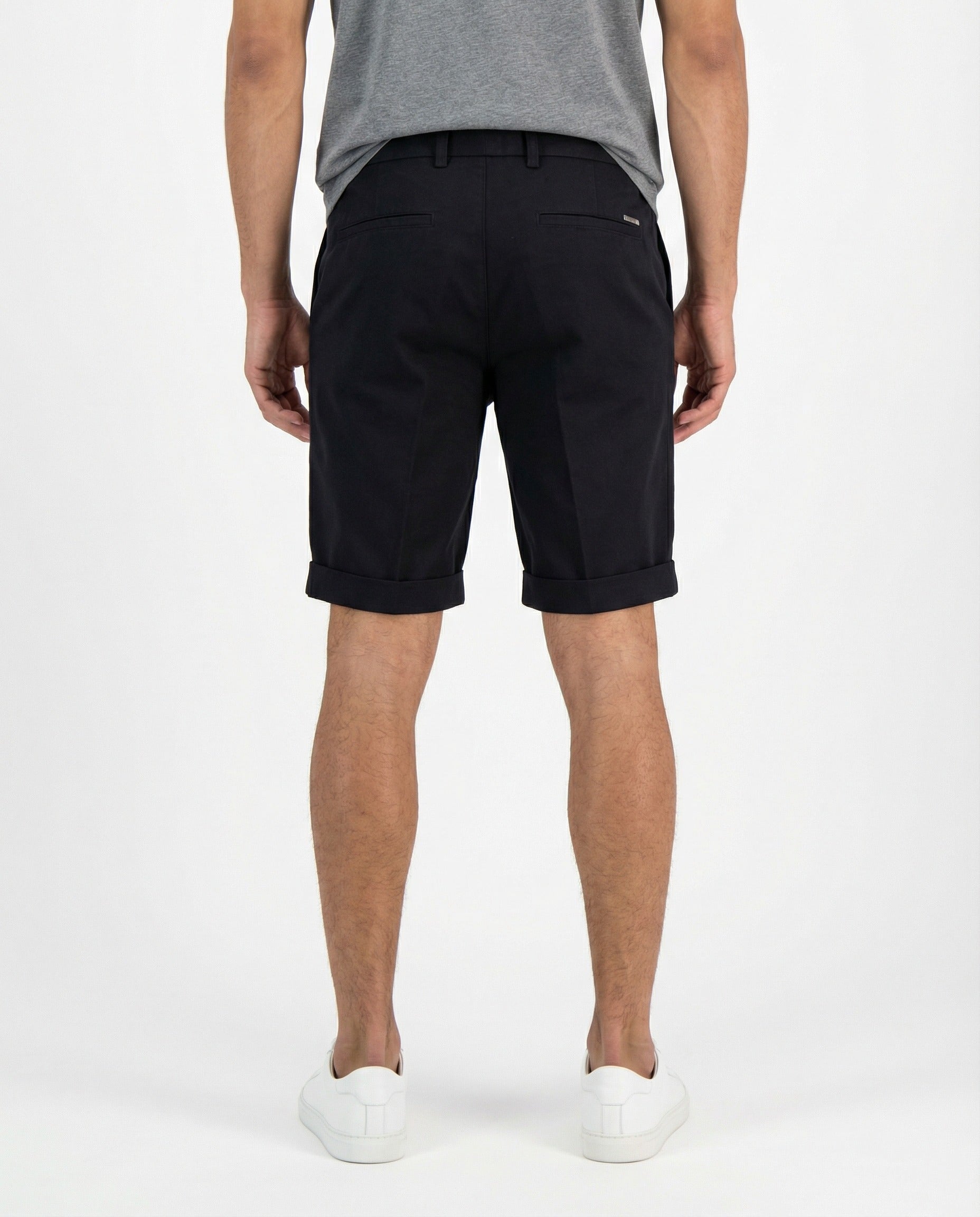 PESERICO MEN'S DARK NAVY BERMUDA SHORTS