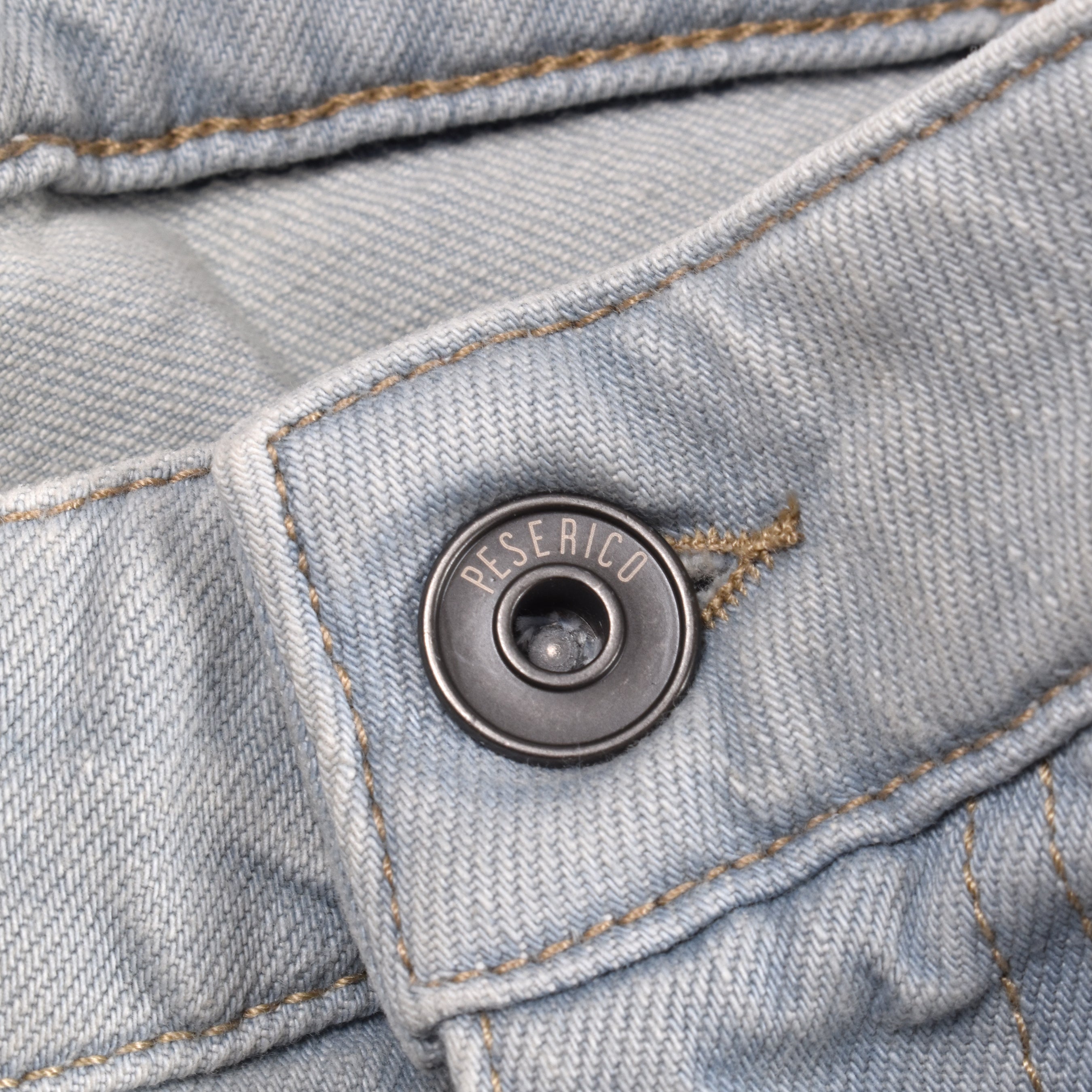PESERICO MEN'S LIGHT BLUE DENIM JEANS